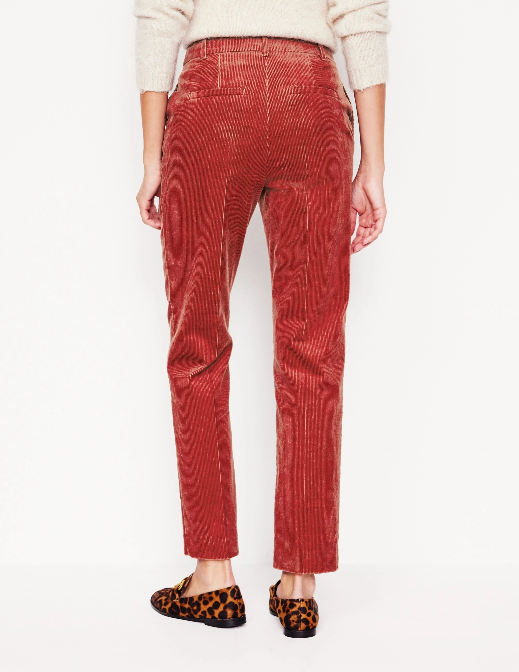 Minimal Bulk Kew Cord Trousers-Rust