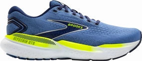 Brooks Glycerin GTS 21 Mens Running Shoes - Blue Centered Propulsion Ridge adult sizes