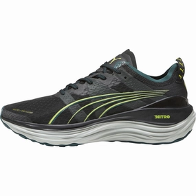 reduce fatigue non - stretchy running option Puma ForeverRun Nitro WTR Mens Running Shoes - Black