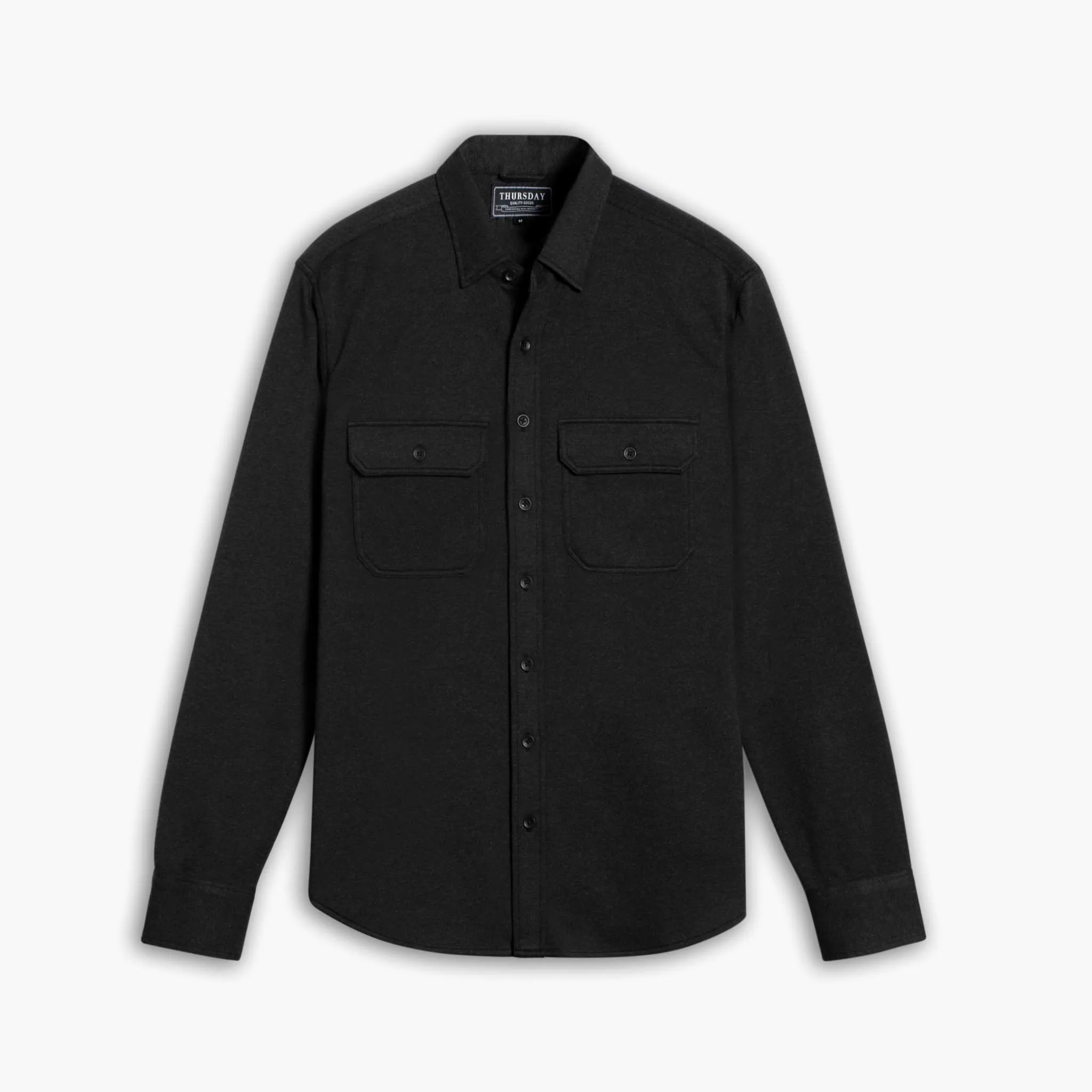 Everyday Button-Down Shirt | Black (Two Pocket) Trendy designs Business casual