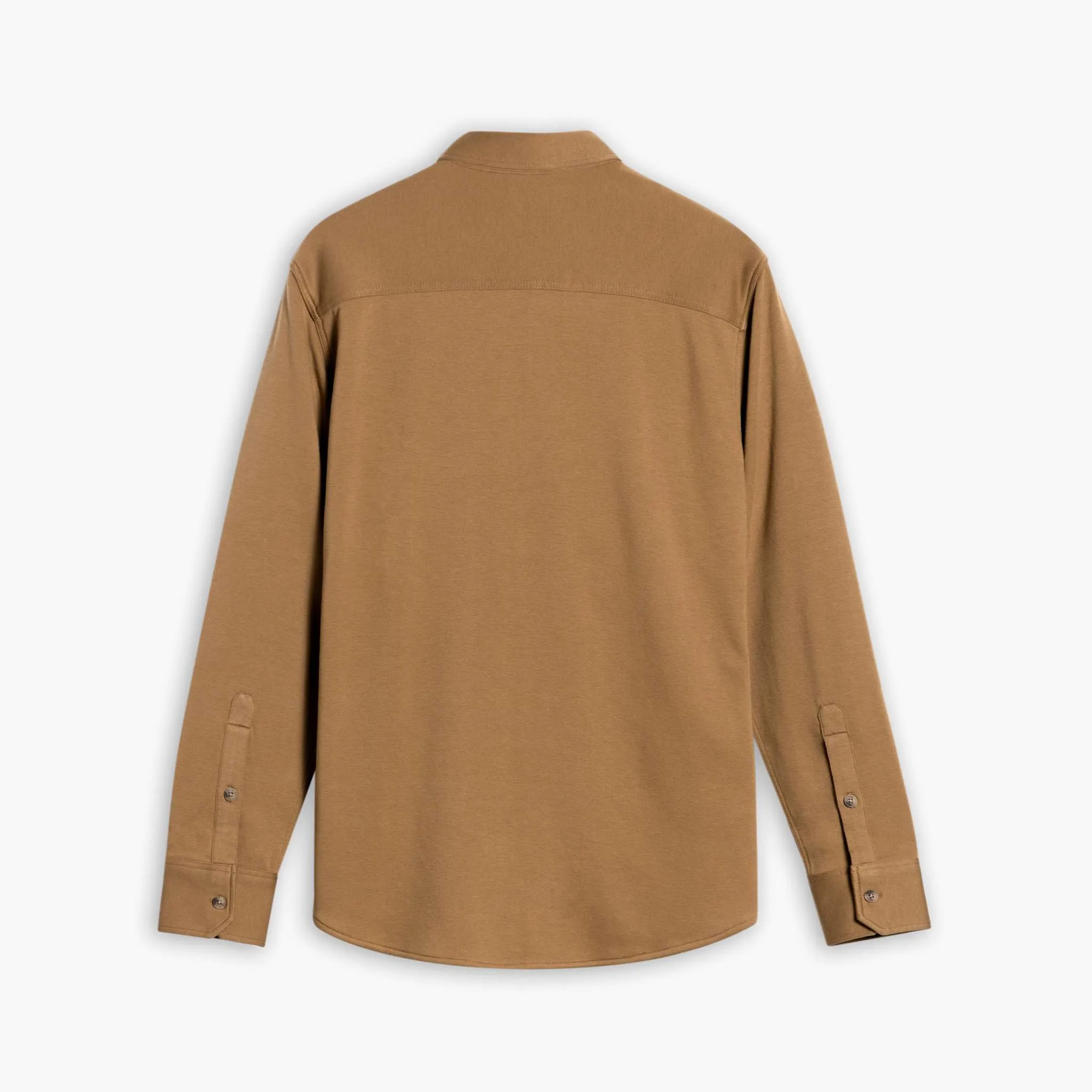 Fitted Silhouette Everyday Button-Down Shirt | Coyote