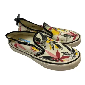 Elegant Fit Tea Time Shoes Flats By Vans In Cream, Size: 7.5