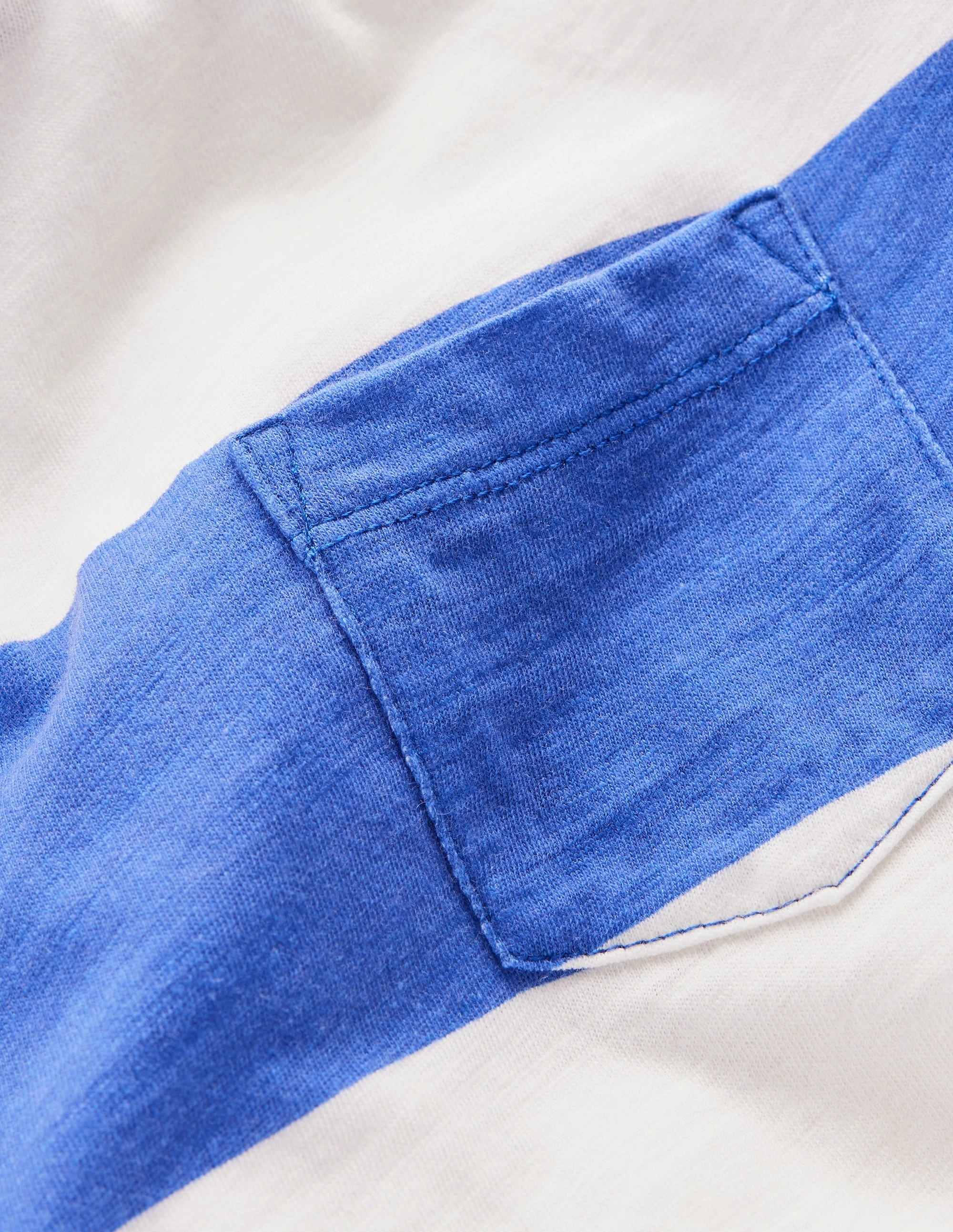 Perfect for Any Outfit Kids playfulness Everyday Short Sleeve T-Shirt-Bright Blue /Soft Ivory Stripe