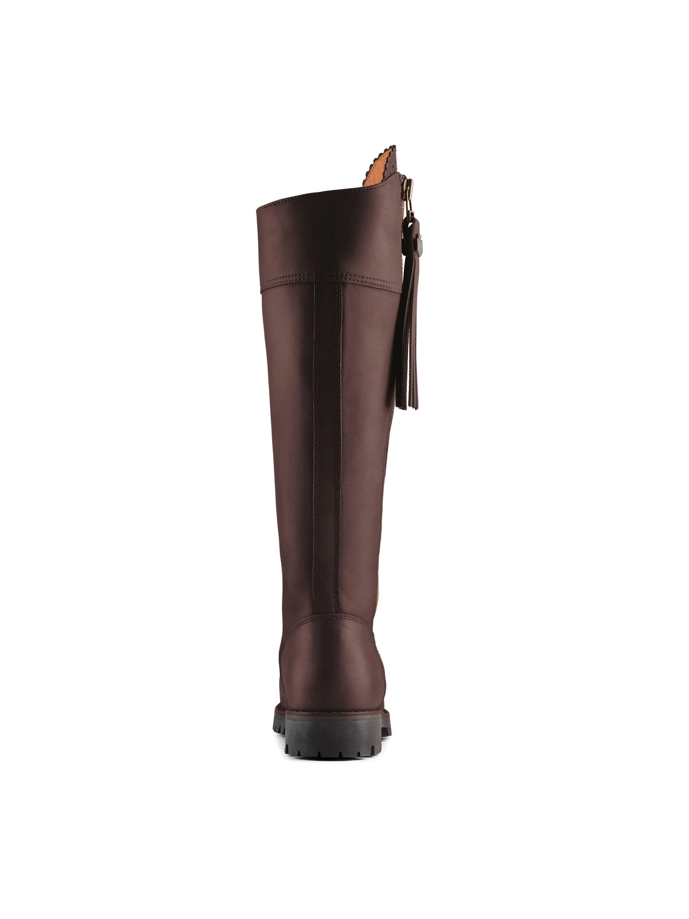 Explorer (Narrow Fit) - Mahogany Leather Stylish Option Reflective Safety Accents