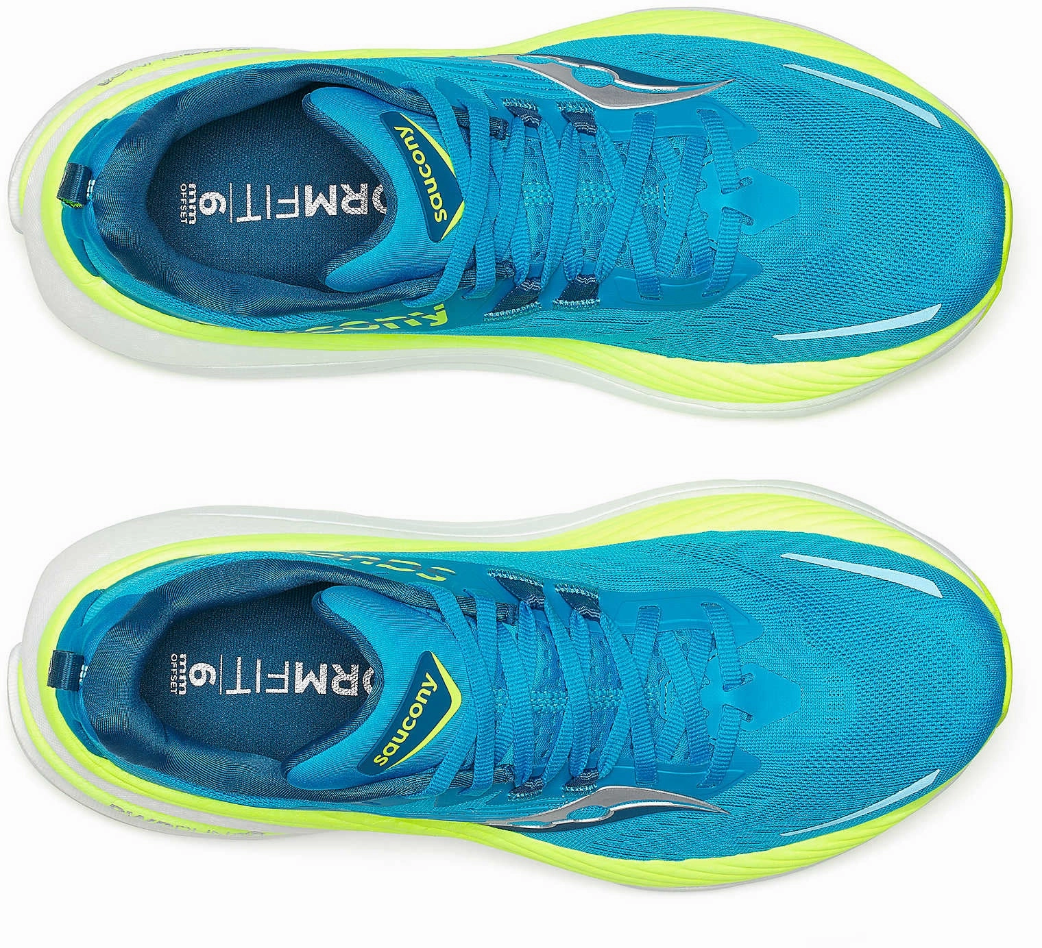 Saucony Hurricane 24 Mens Running Shoes - Blue Adaptive Response Cushion track - ready