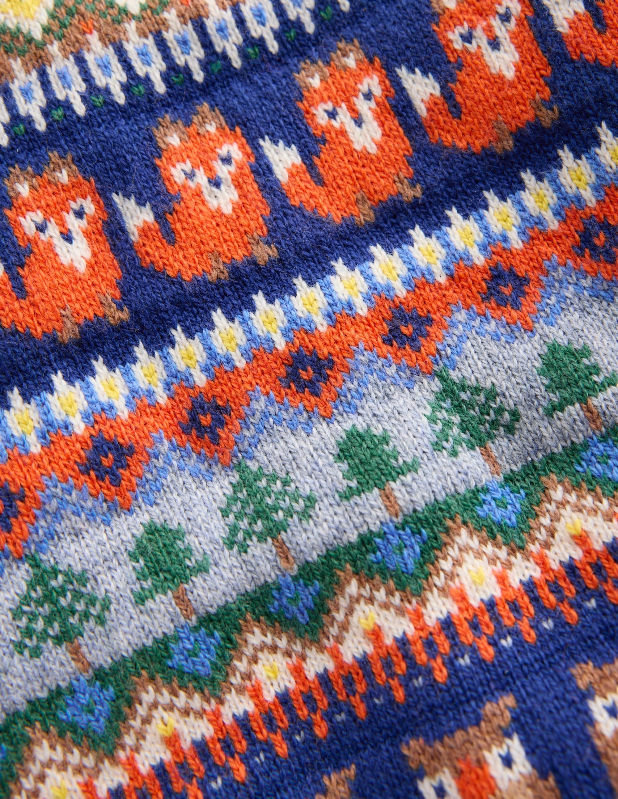 Fair isle Jumper-Multi Woodland Fair Isle Snug Style Thermoregulating Fabric
