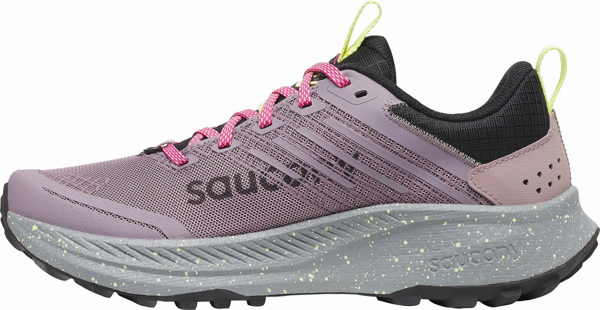Saucony Ride TR2 Womens Trail Running Shoes - Purple Moisture Wicking Liner