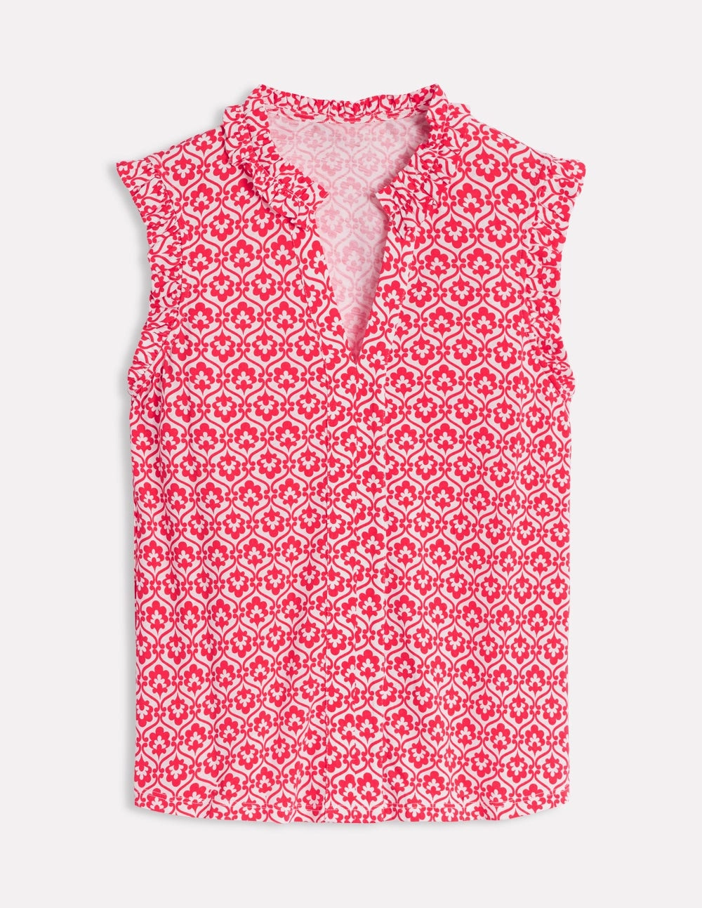 Chic Lola Sleeveless Top-Strawberry Tart, Ivy Trellis