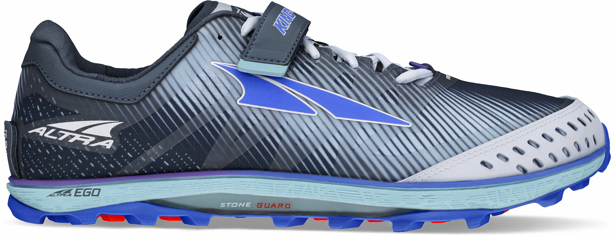 Altra King MT Mens Trail Running Shoes - Blue cross - fit