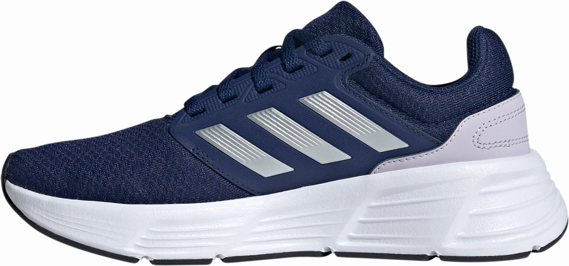 adidas Galaxy 6 Womens Running Shoes - Blue running on the treadmill