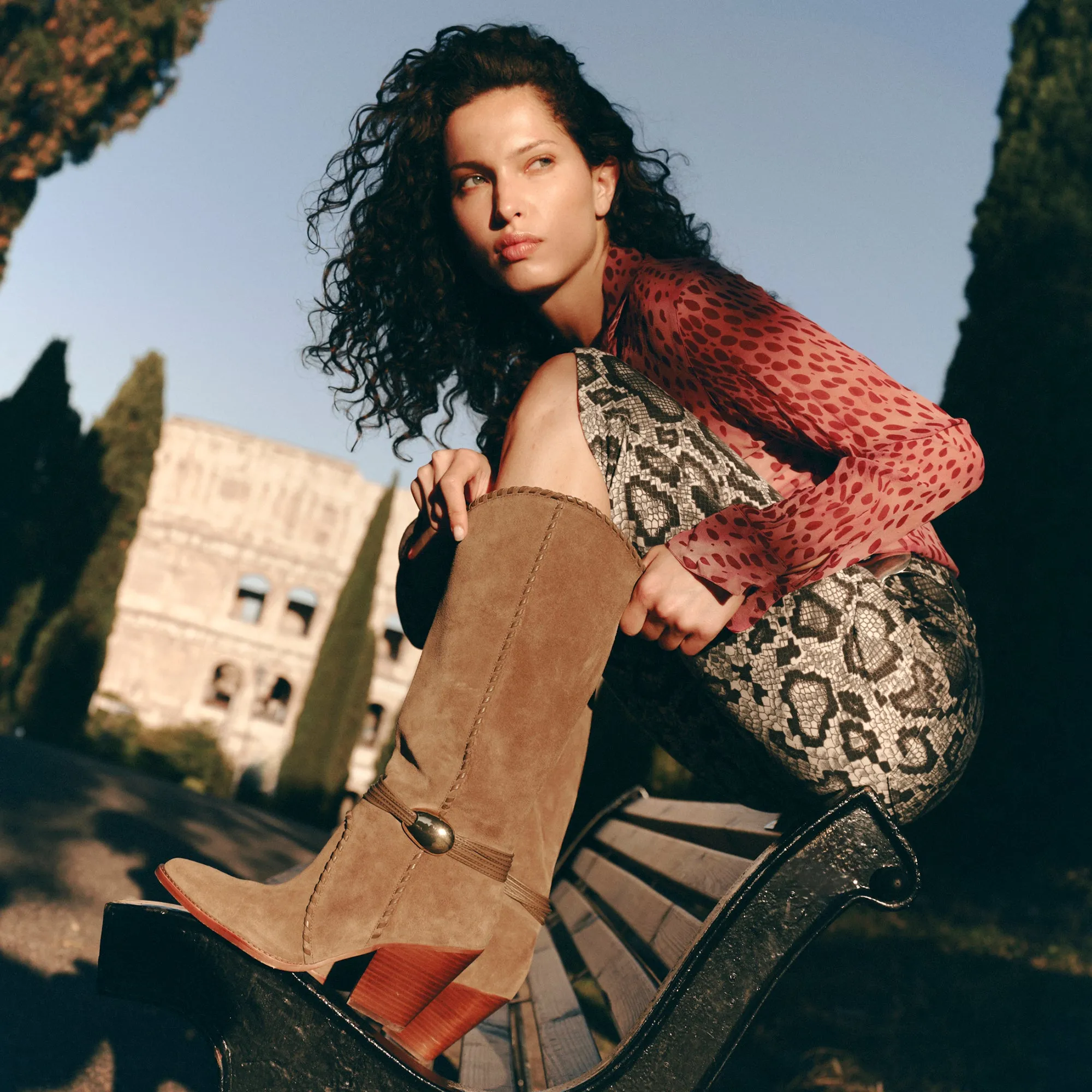 JODY BOOTS OLIVE SUEDE Stable Support Night Travel Fashion Forward