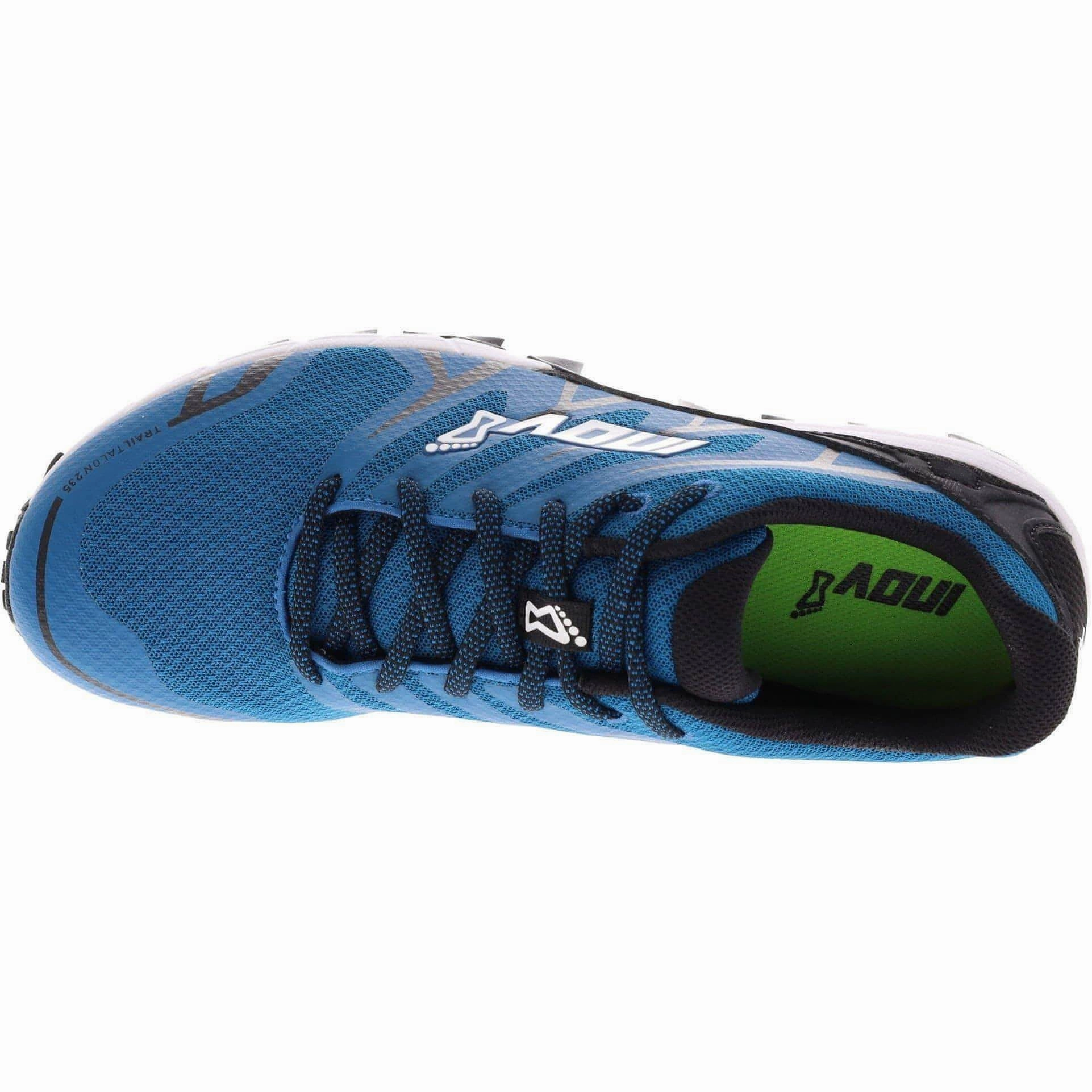running in low - altitude areas thin insole shoes Inov8 TrailTalon 235 Mens Trail Running Shoes - Blue