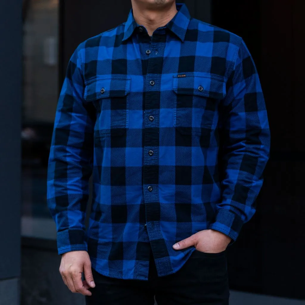 Budget Friendly Filson Field Flannel Shirt | Cobalt Blue Black
