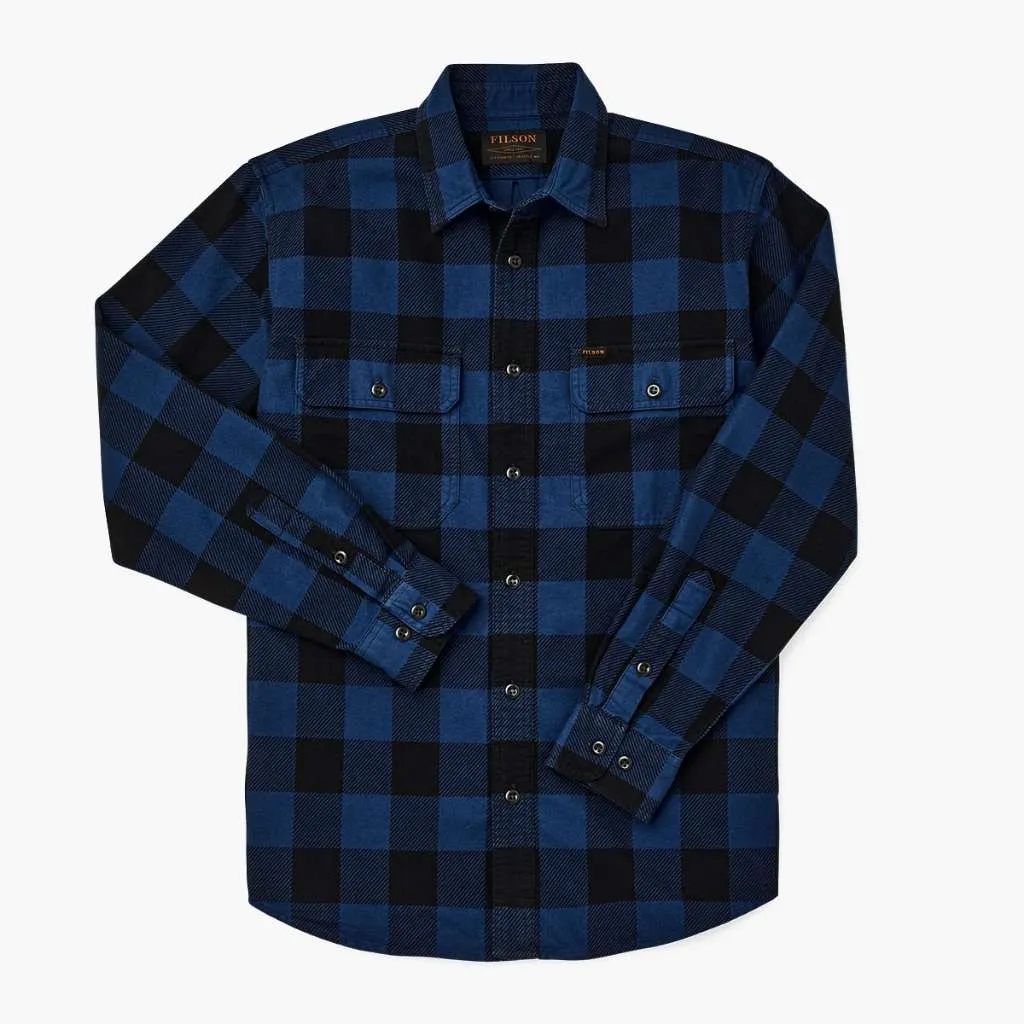 Striped style Timeless Style Filson Field Flannel Shirt | Cobalt Blue Black
