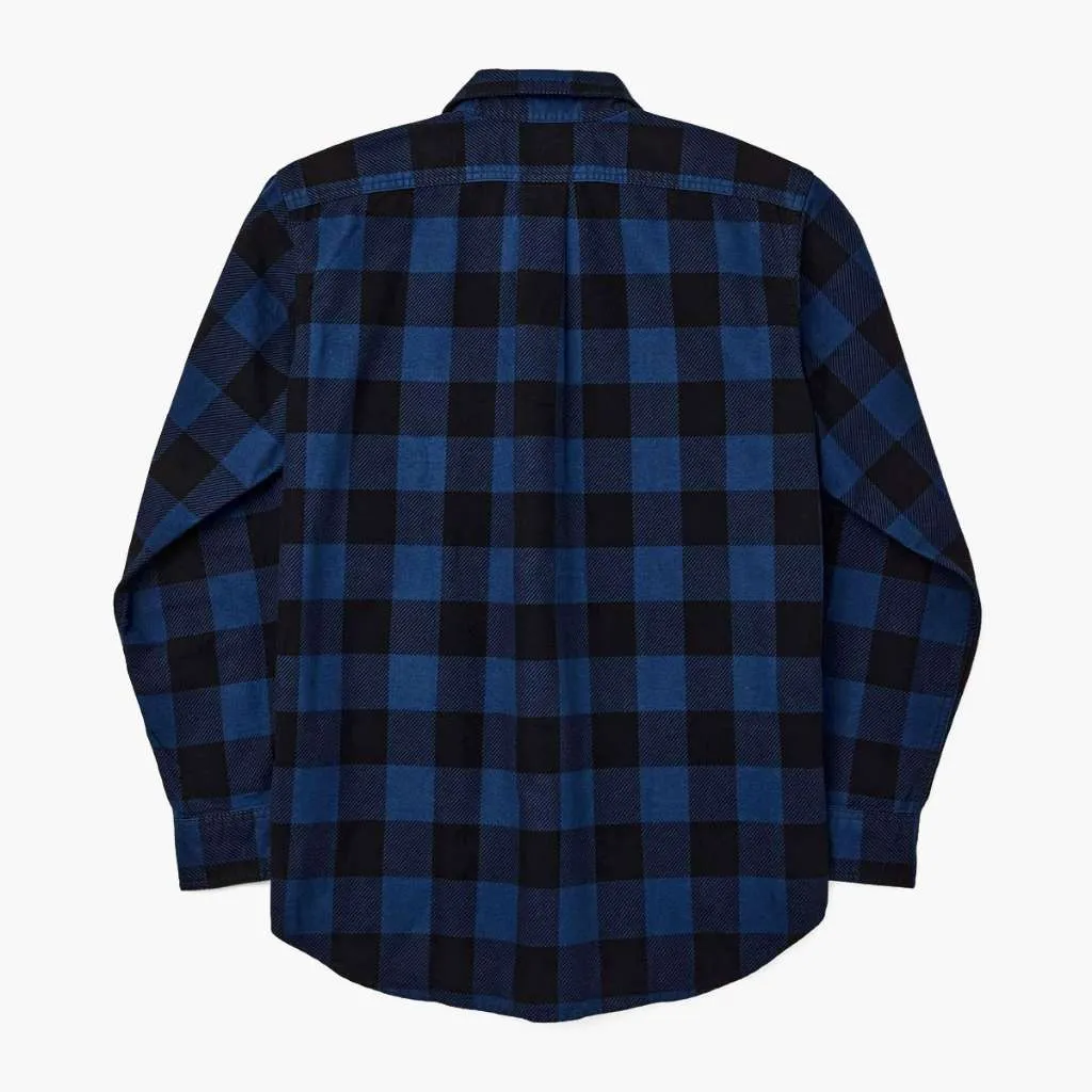 Polished Finish Seasonal Collection Filson Field Flannel Shirt | Cobalt Blue Black