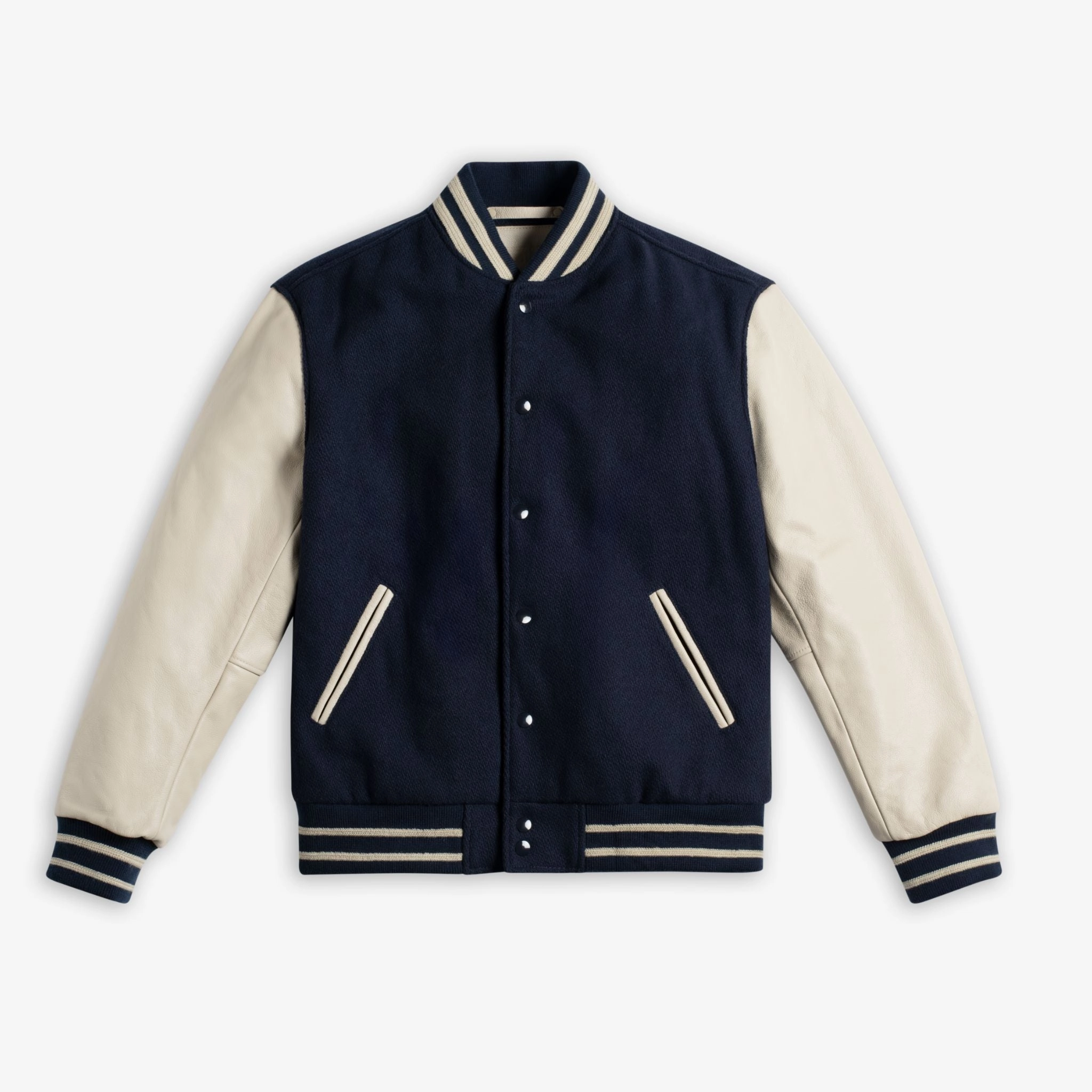 spring outfit Varsity Jacket | Navy
