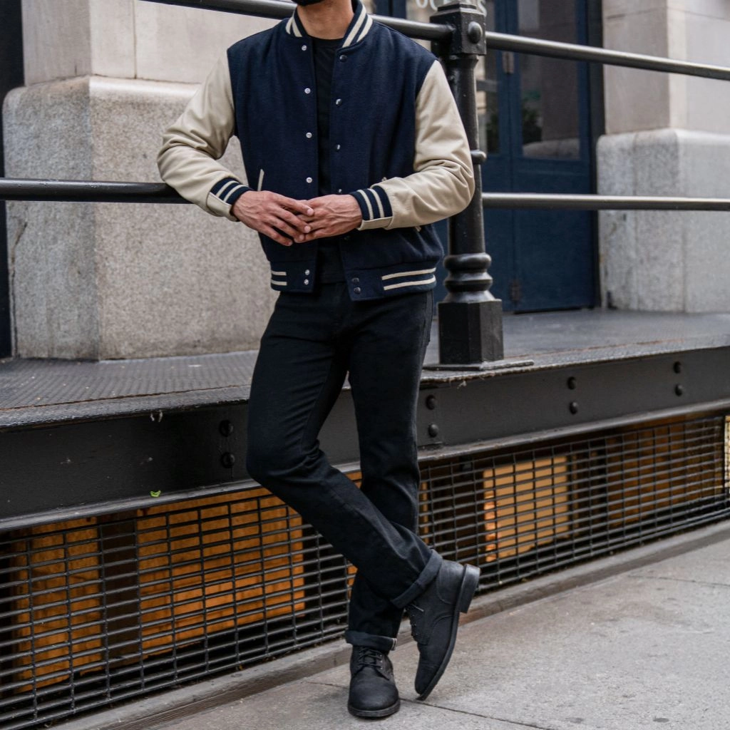 Labor Varsity Jacket | Navy