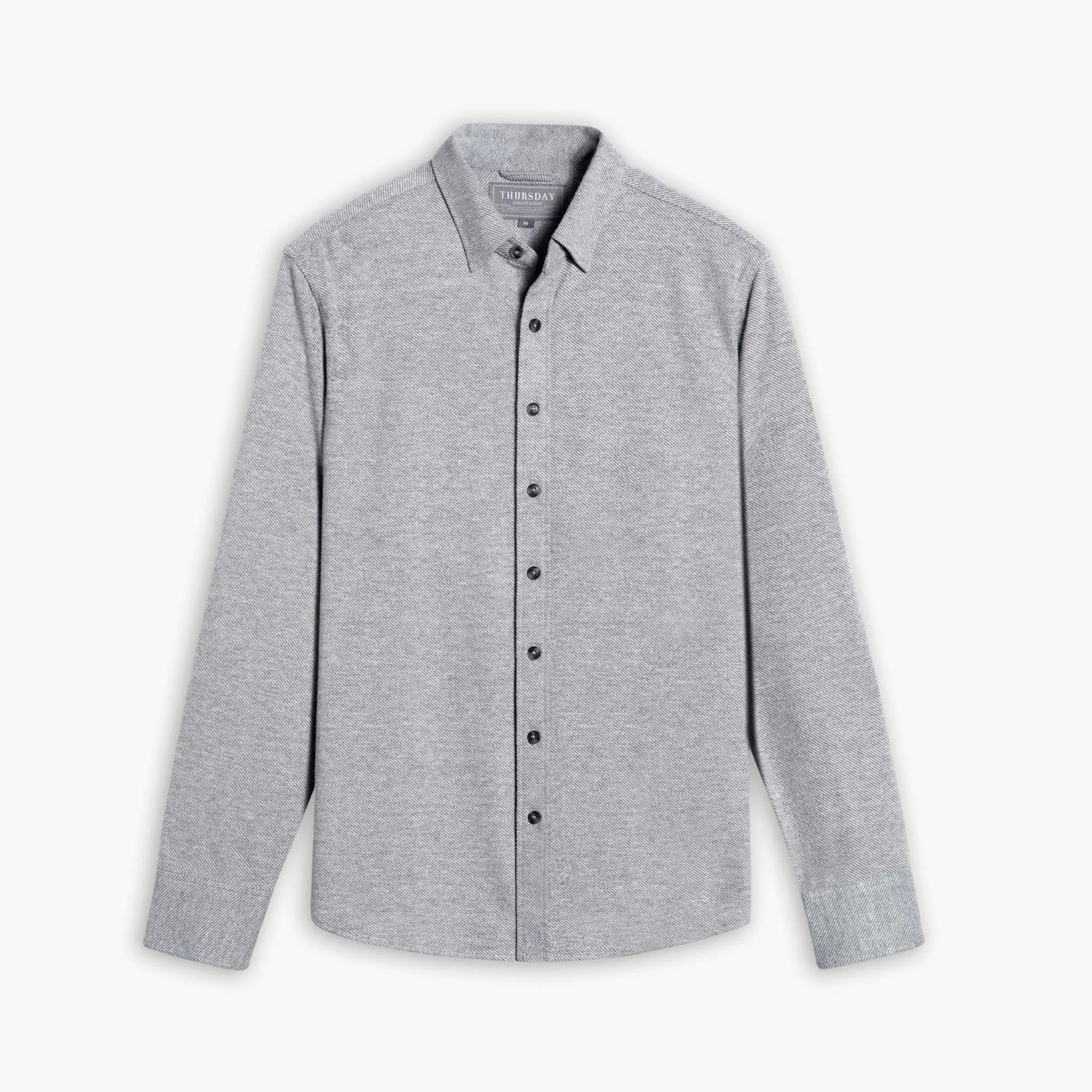 Everyday Button-Down Shirt | Light Grey Sporty Appeal