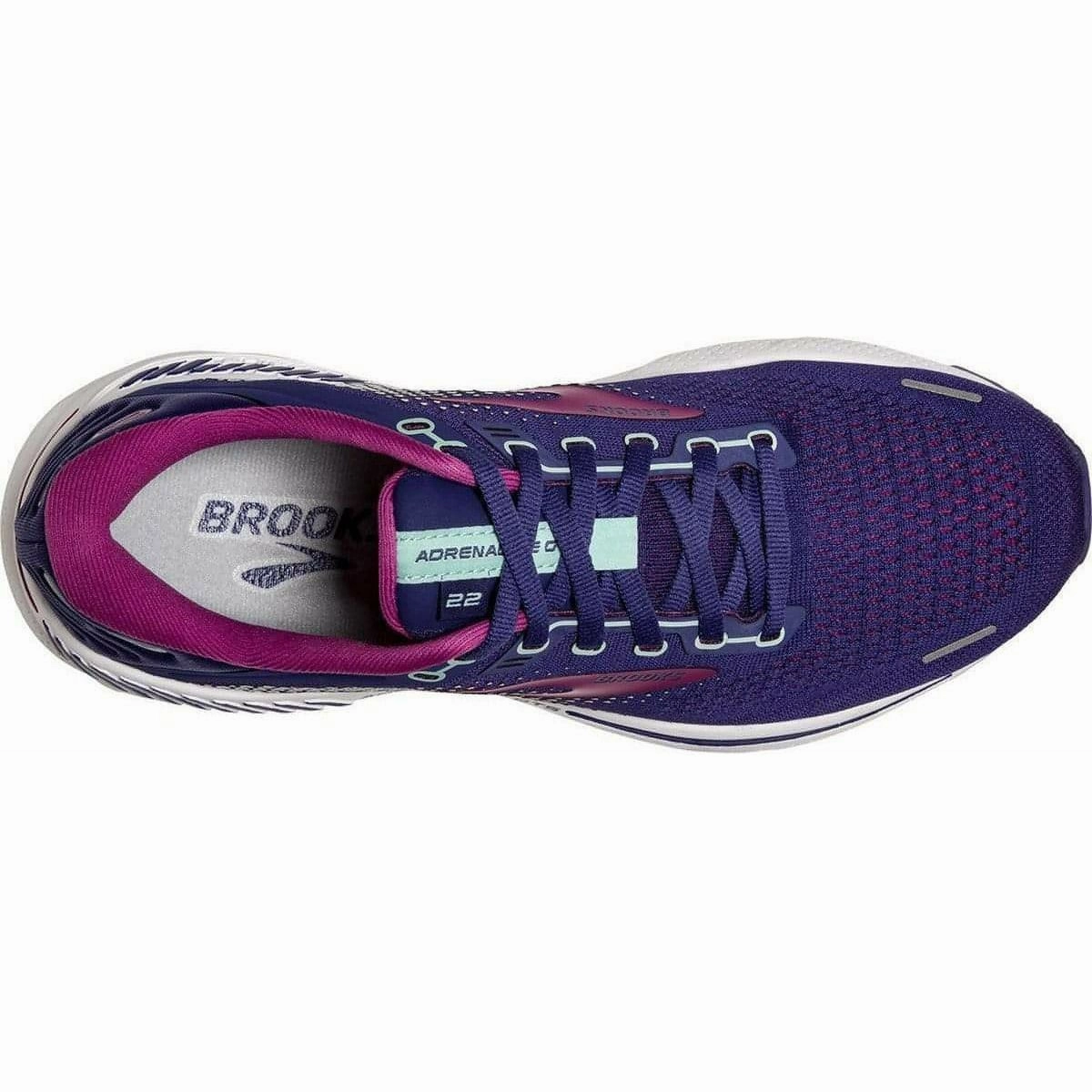 MeshUpper Brooks Adrenaline GTS 22 Womens Running Shoes - Purple