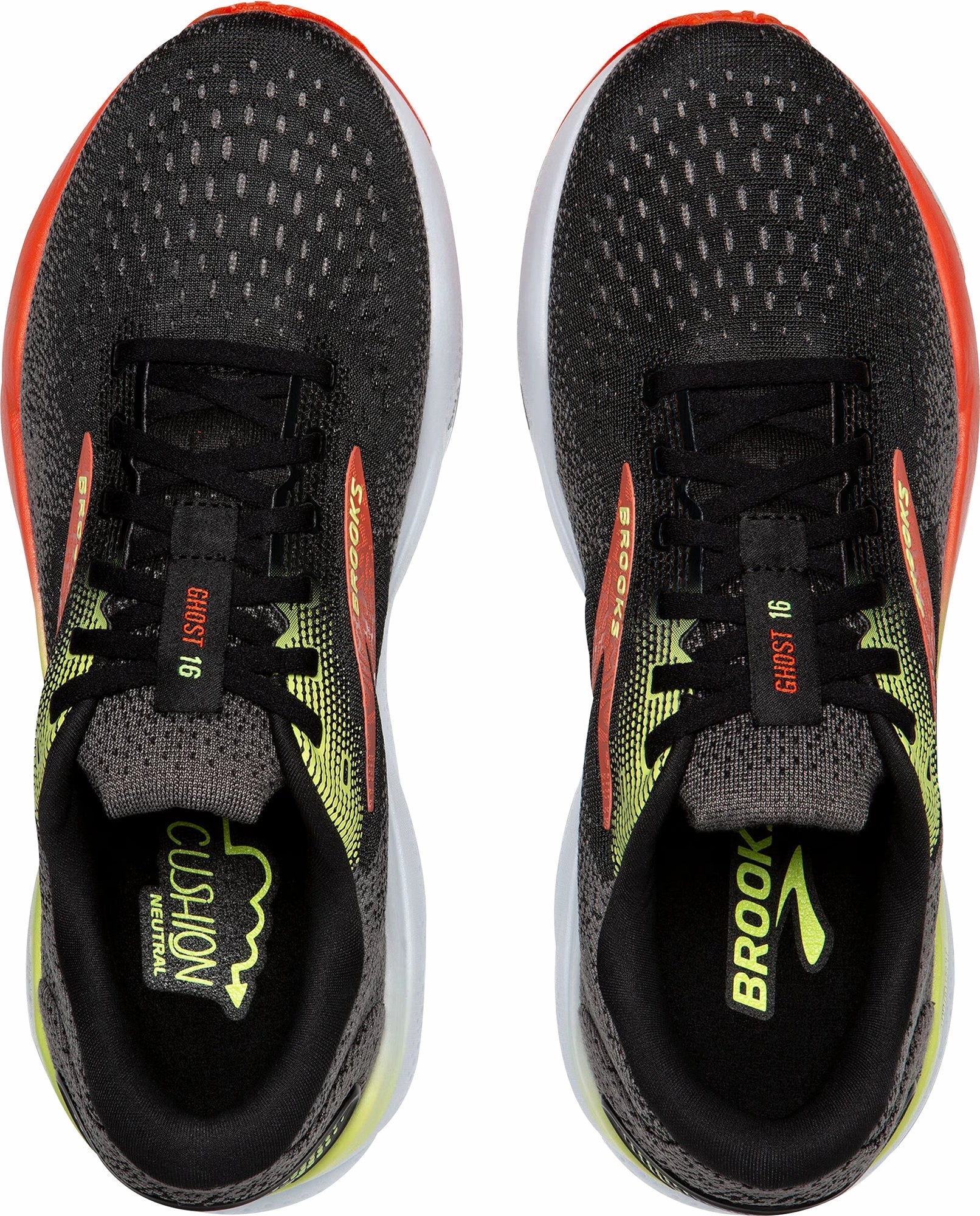 Brooks Ghost 16 WIDE FIT (2E) Mens Running Shoes - Black movie - themed running wear