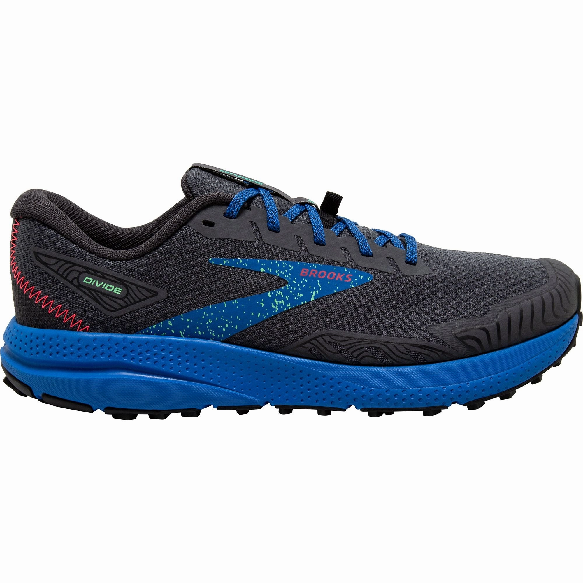 Brooks Divide 4 Mens Trail Running Shoes - Black mountain - runner