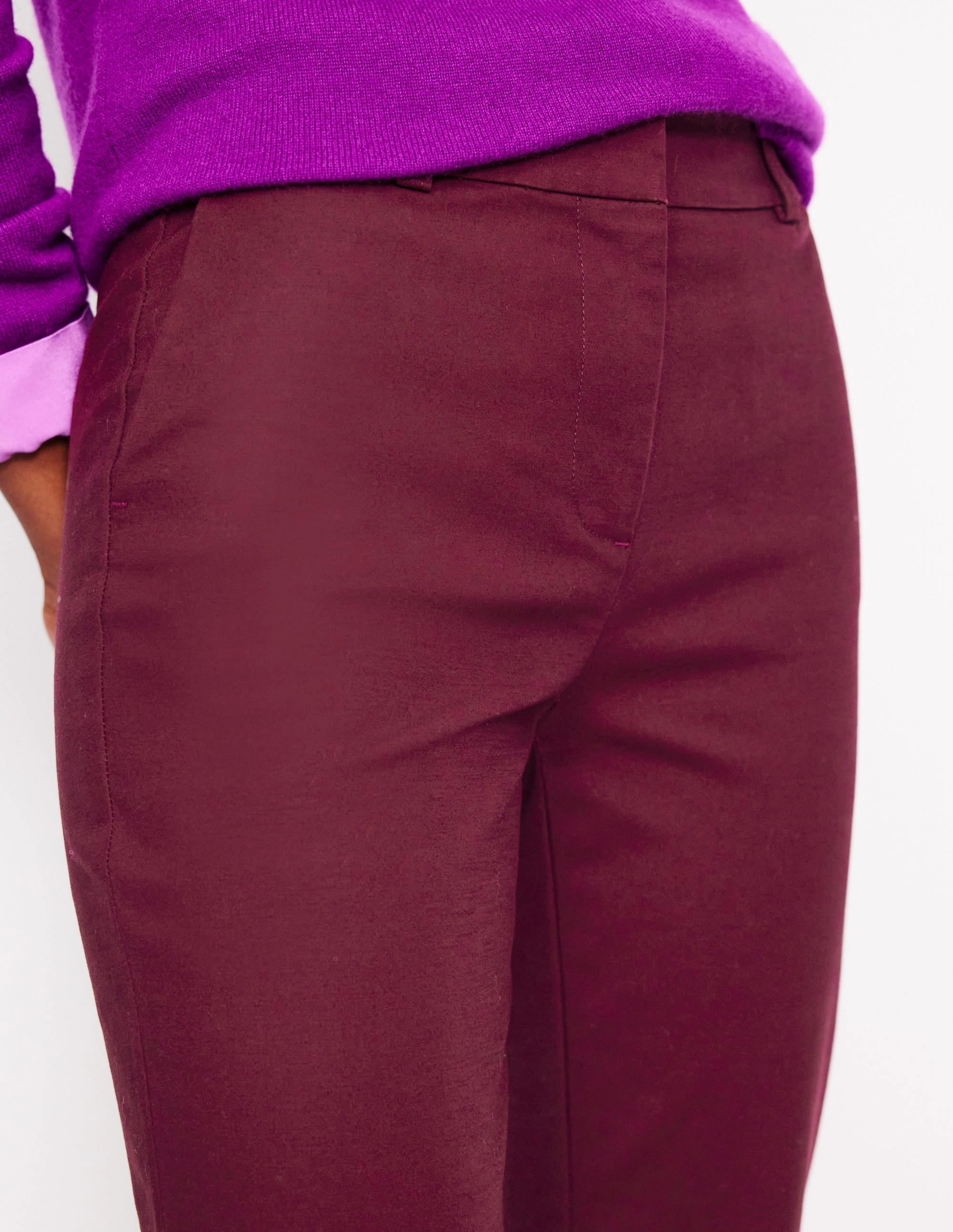 Comfortable Design Richmond 7/8 Trousers-Deep Wisteria