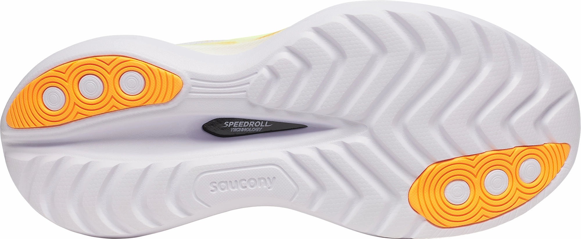 Strategic Padding Placement Saucony Endorphin Trainer Mens Running Shoes - White