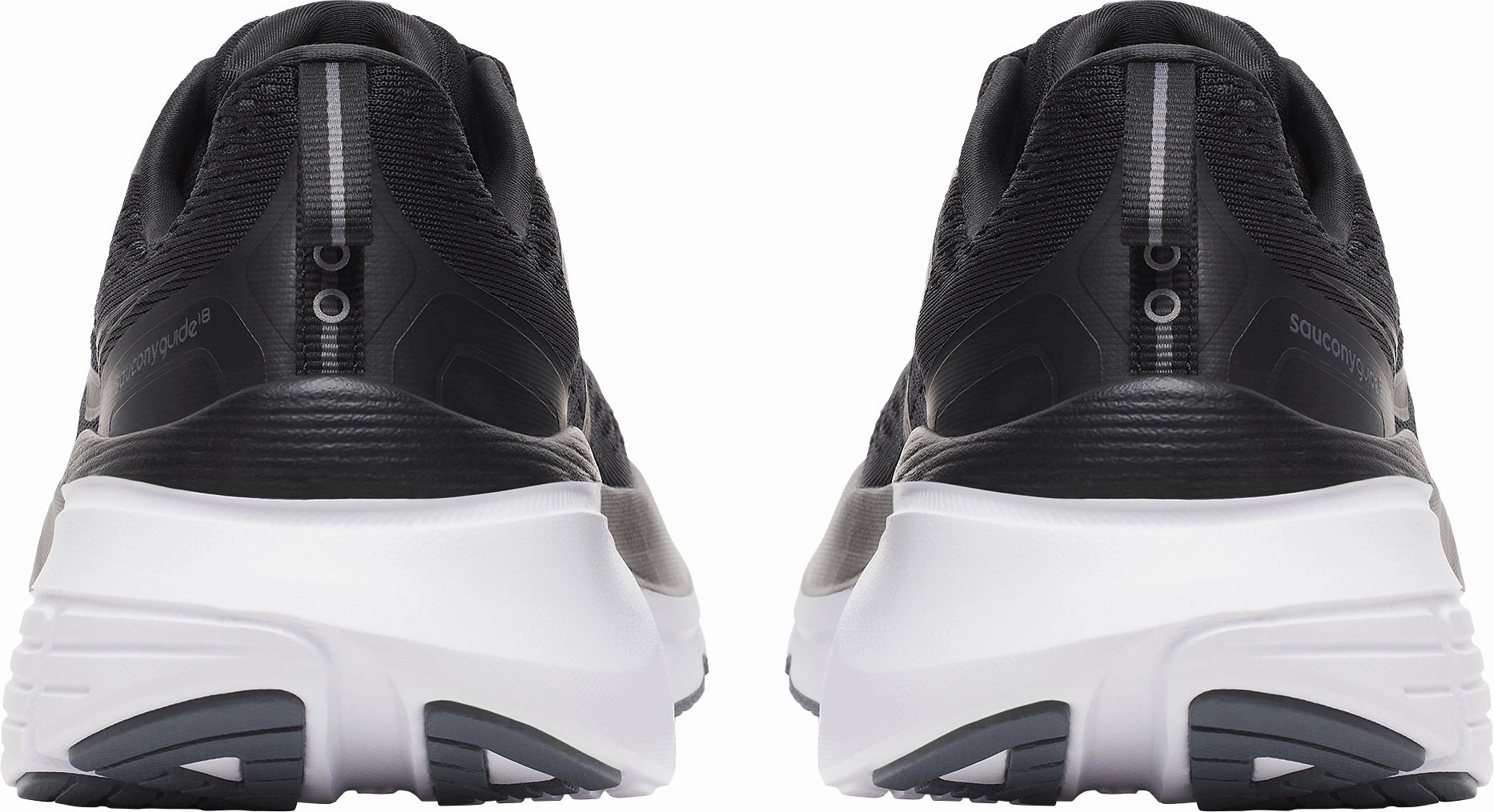 Anti Abrasion Comfortable toe box Saucony Guide 18 WIDE FIT Mens Running Shoes - Black