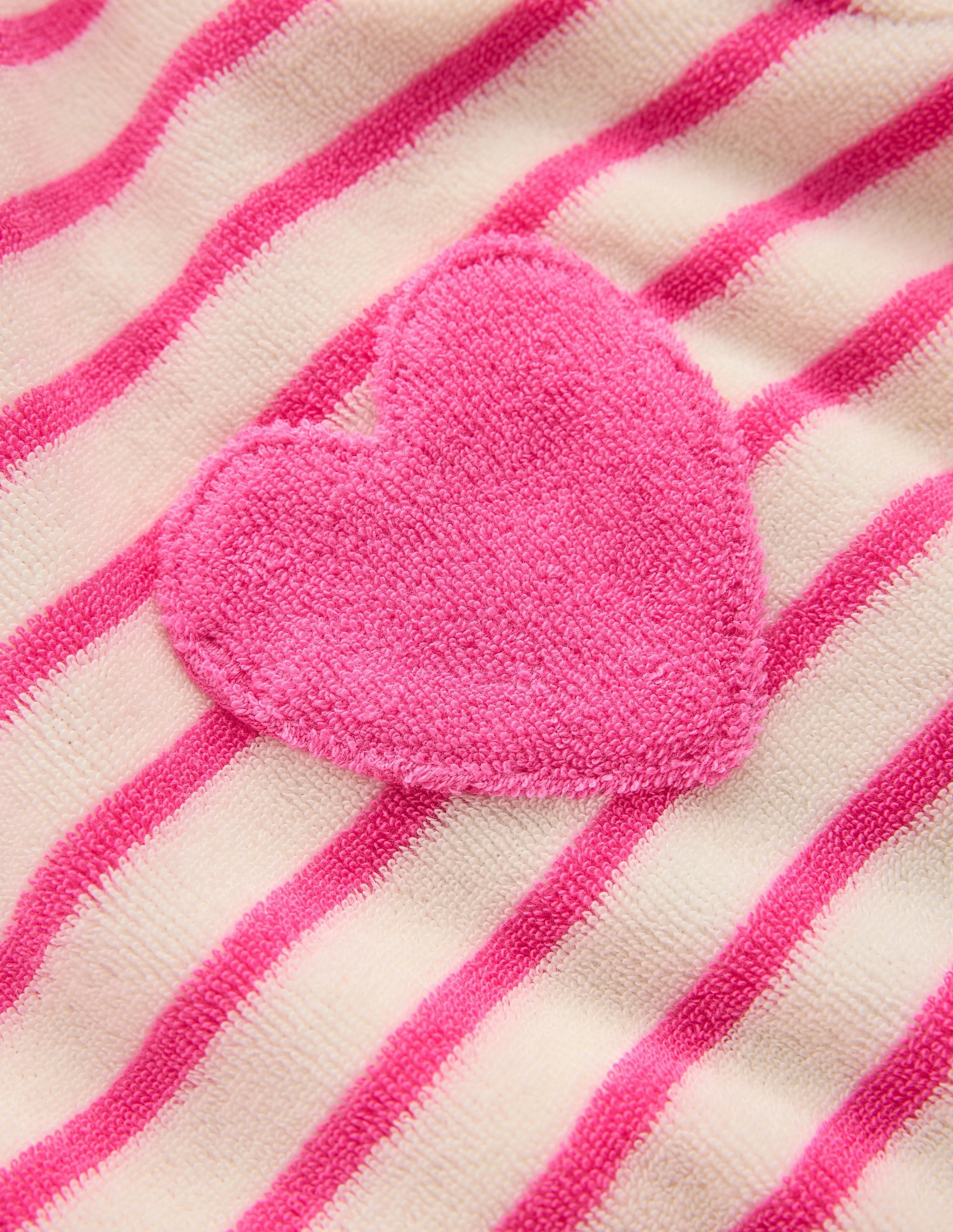 Towelling Top-Sorbet Pink/ Ivory Stripe Timeless Style