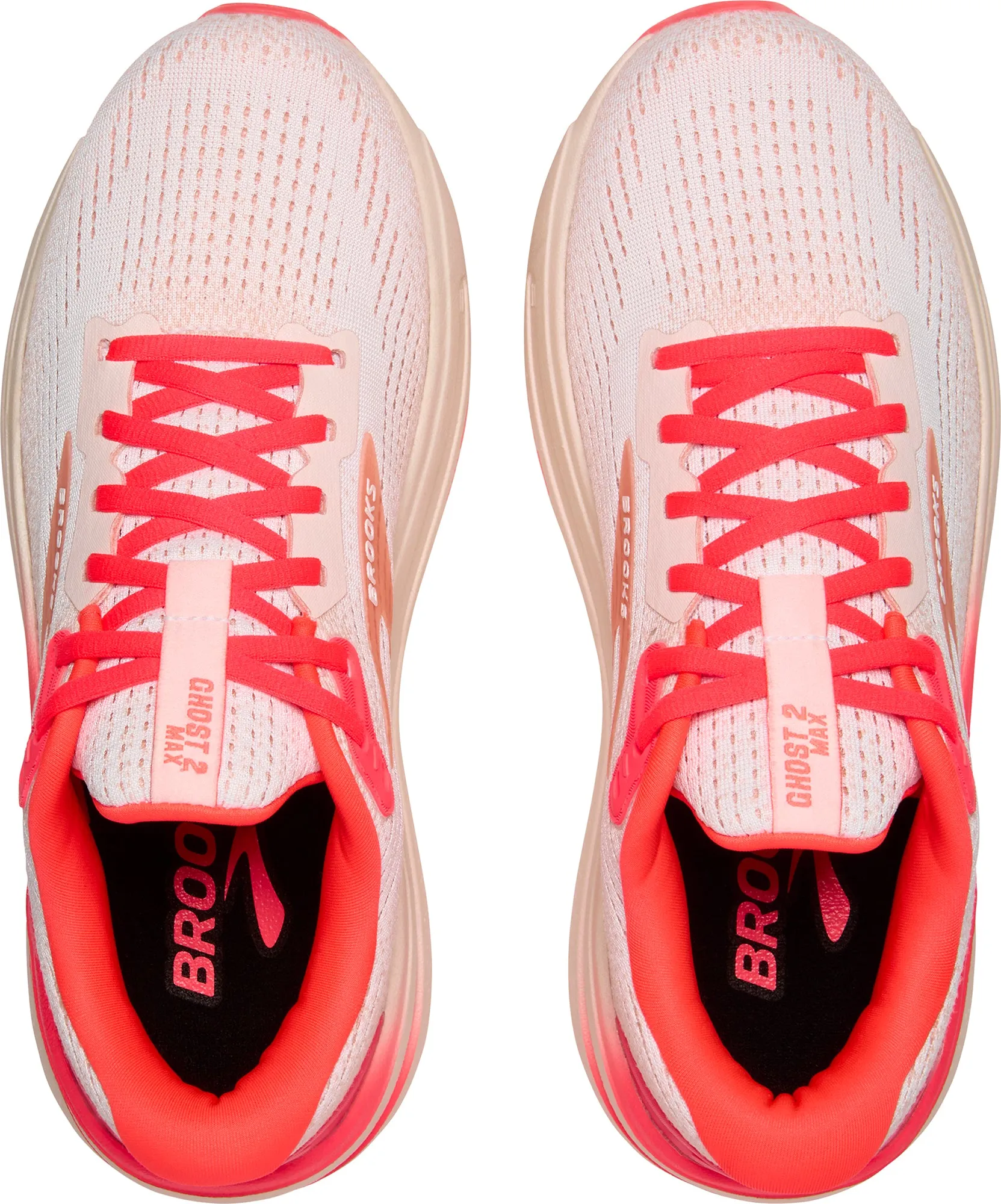 Vertical Flex Notches Brooks Ghost Max 2 Womens Running Shoes - Orange