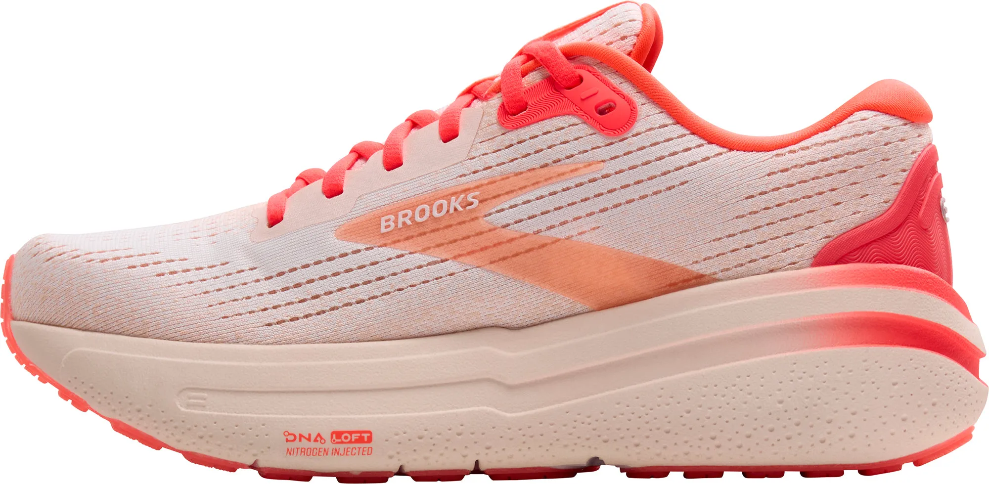 Brooks Ghost Max 2 Womens Running Shoes - Orange Ultra Breathable Tongue