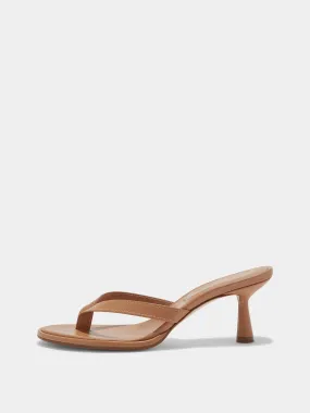 Wedge Wedding Shoes Daphne Leather Thong Sandals