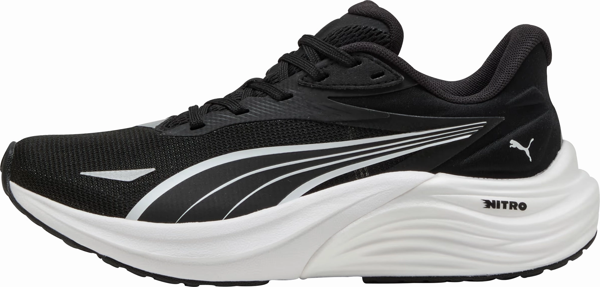 Puma Electrify Nitro 4 Junior Running Shoes - Black Rolling Motion Guide optimal - running
