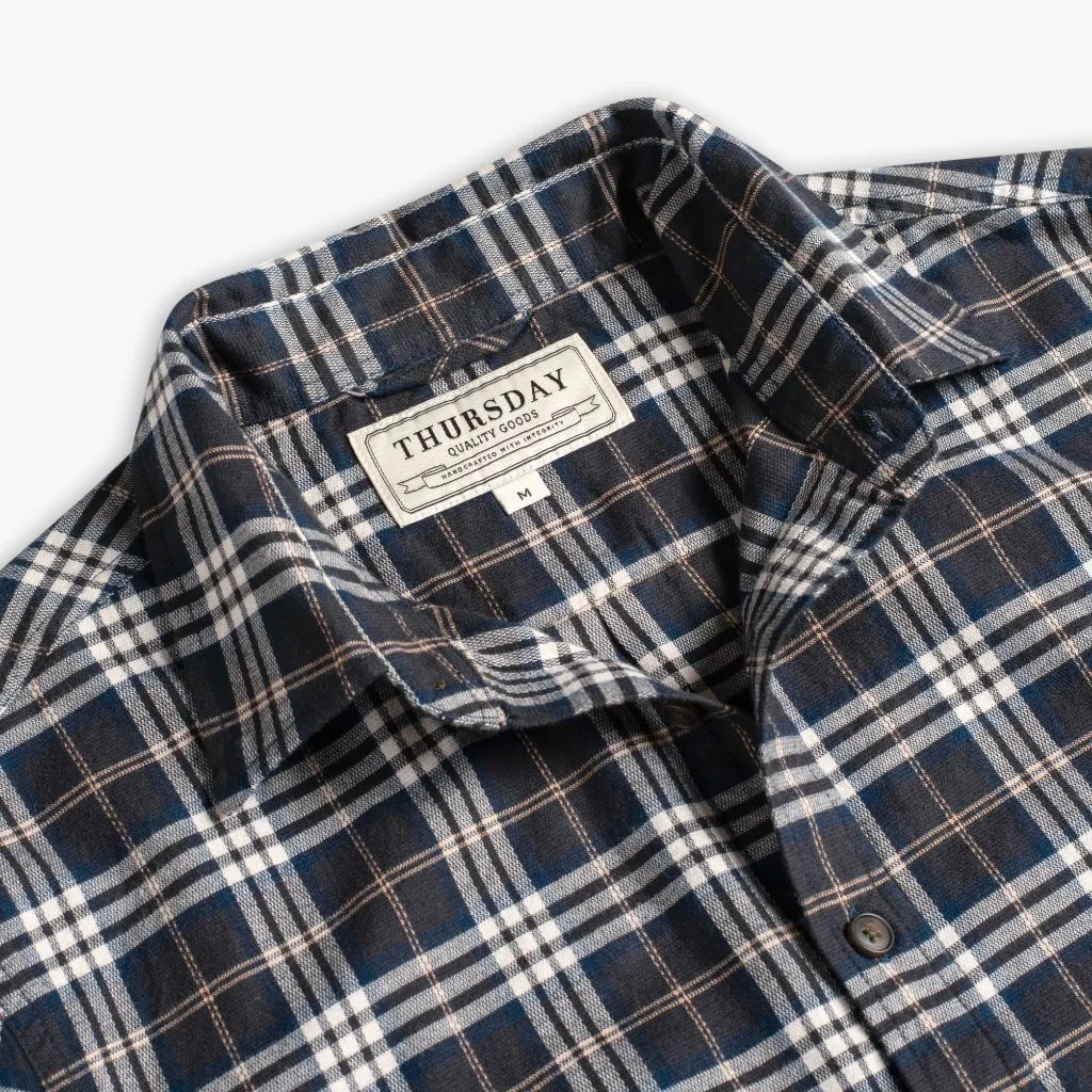 Asymmetrical Cut sporty wear Forever Flannel Shirt | Dark Truffle