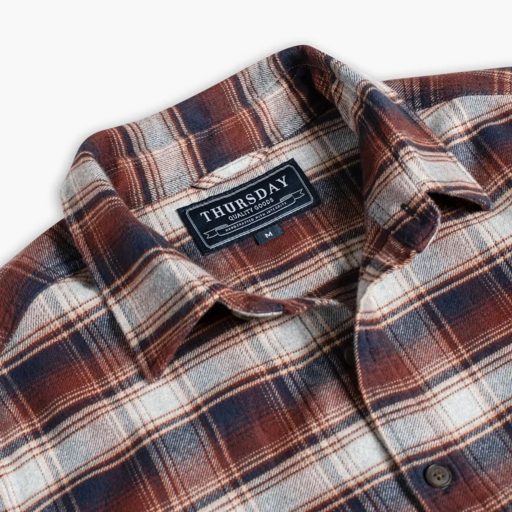 Forever Flannel Shirt | Merlot Smooth Seam Finish