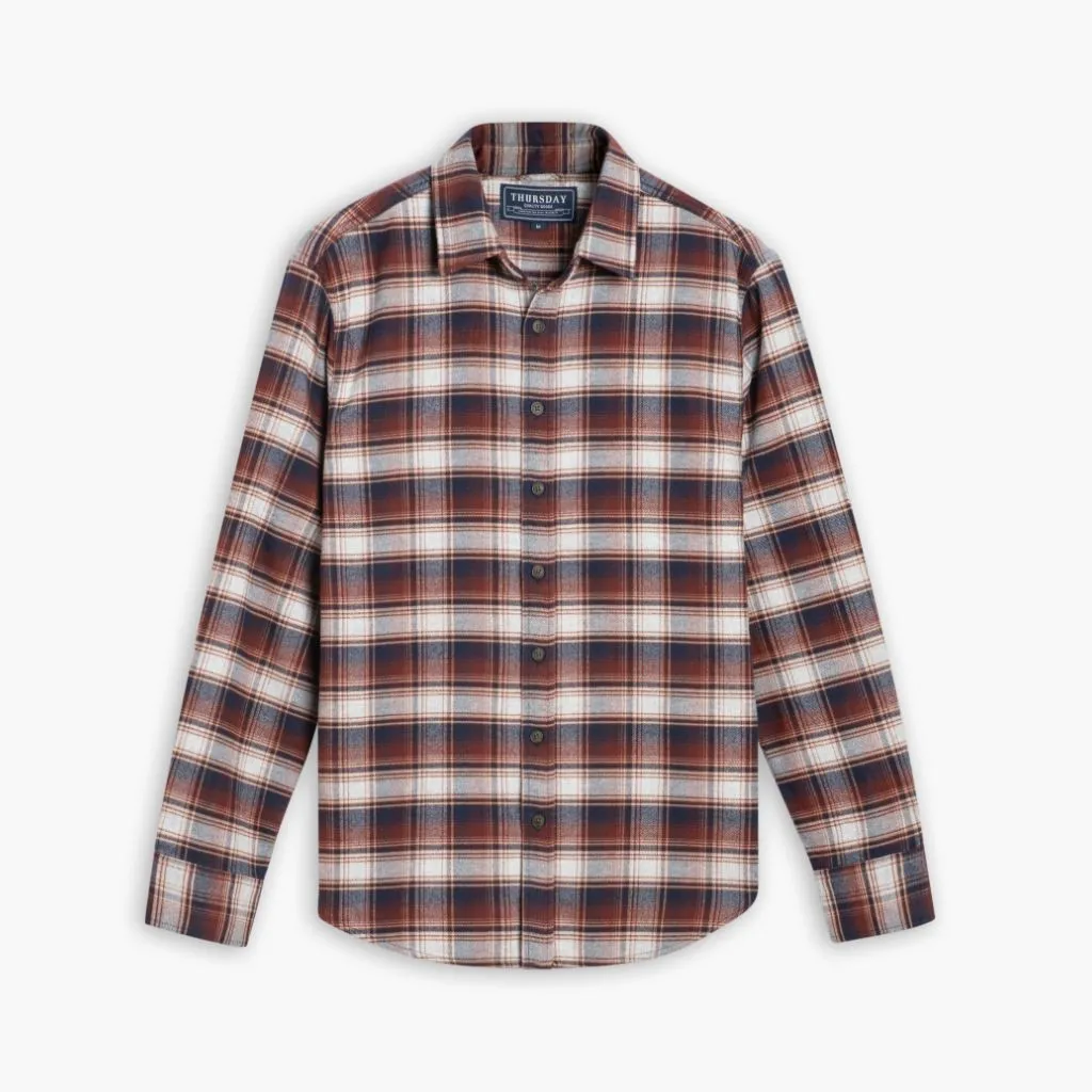 Cool Comfort Forever Flannel Shirt | Merlot