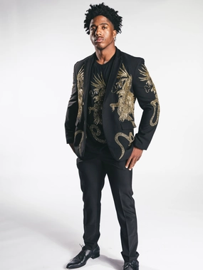 Business casual wear Any Old Iron Enter The Dragon Jacket