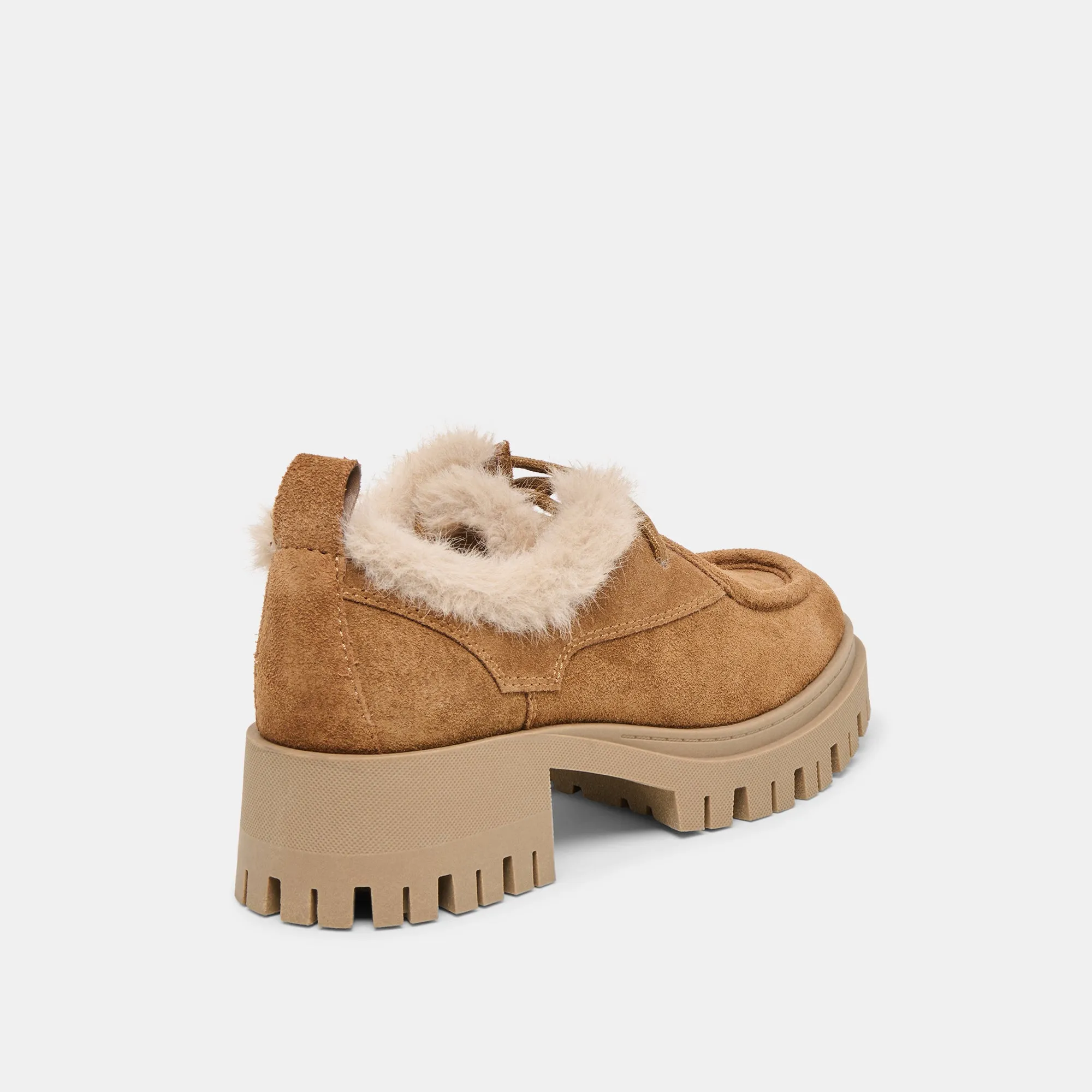 Secure Style MILZA PLUSH LOAFERS LT BROWN SUEDE