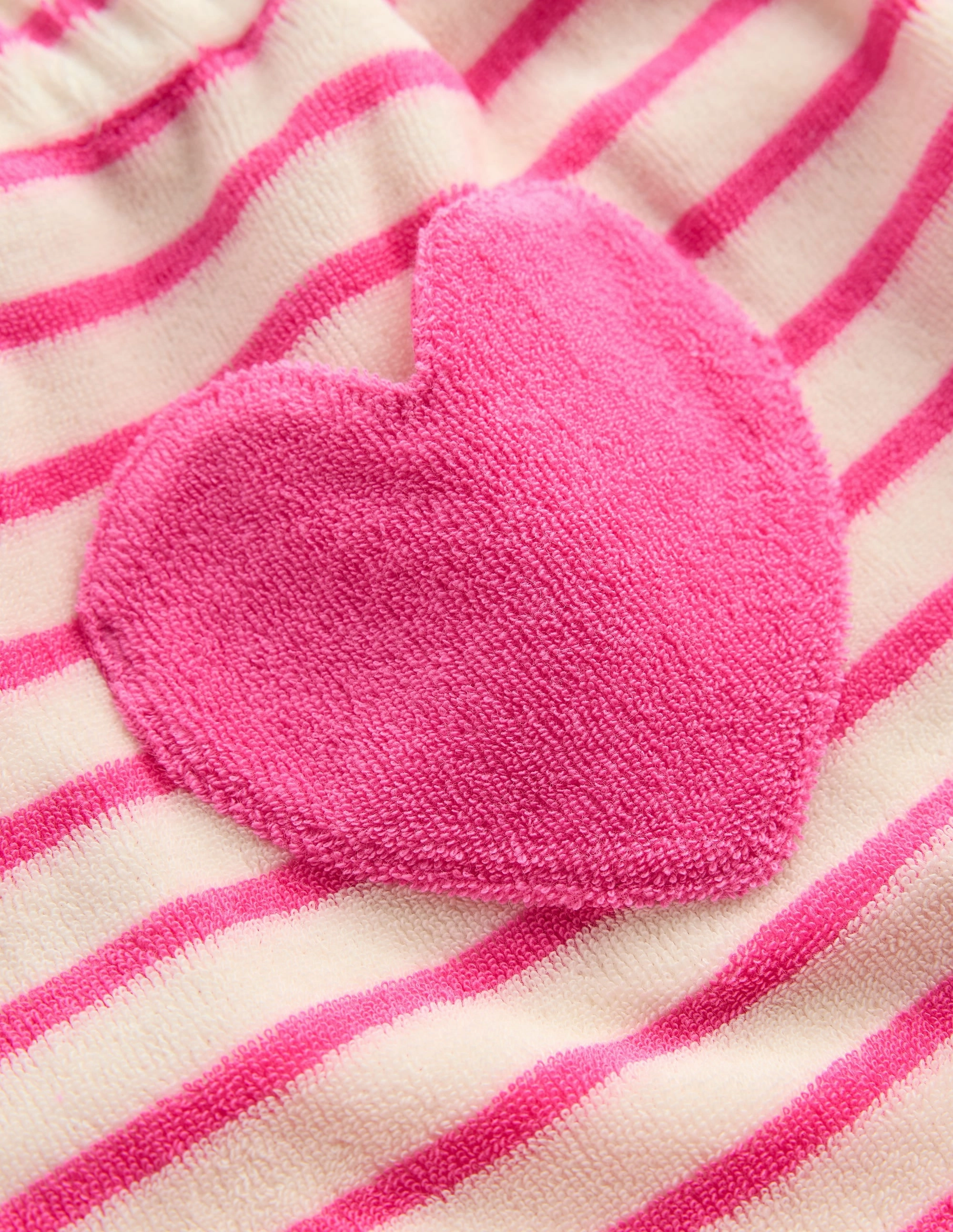 Frill Hem Towelling Shorts-Sorbet Pink/ Ivory Stripe Budget - friendly