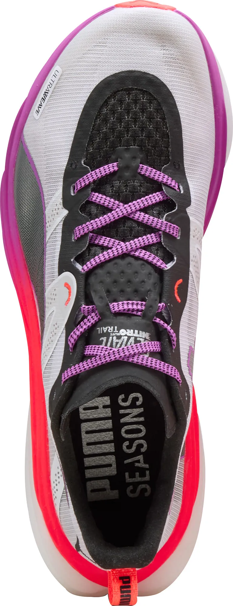 jogger shoes track events Puma Deviate Nitro Elite Womens Trail Running Shoes - White