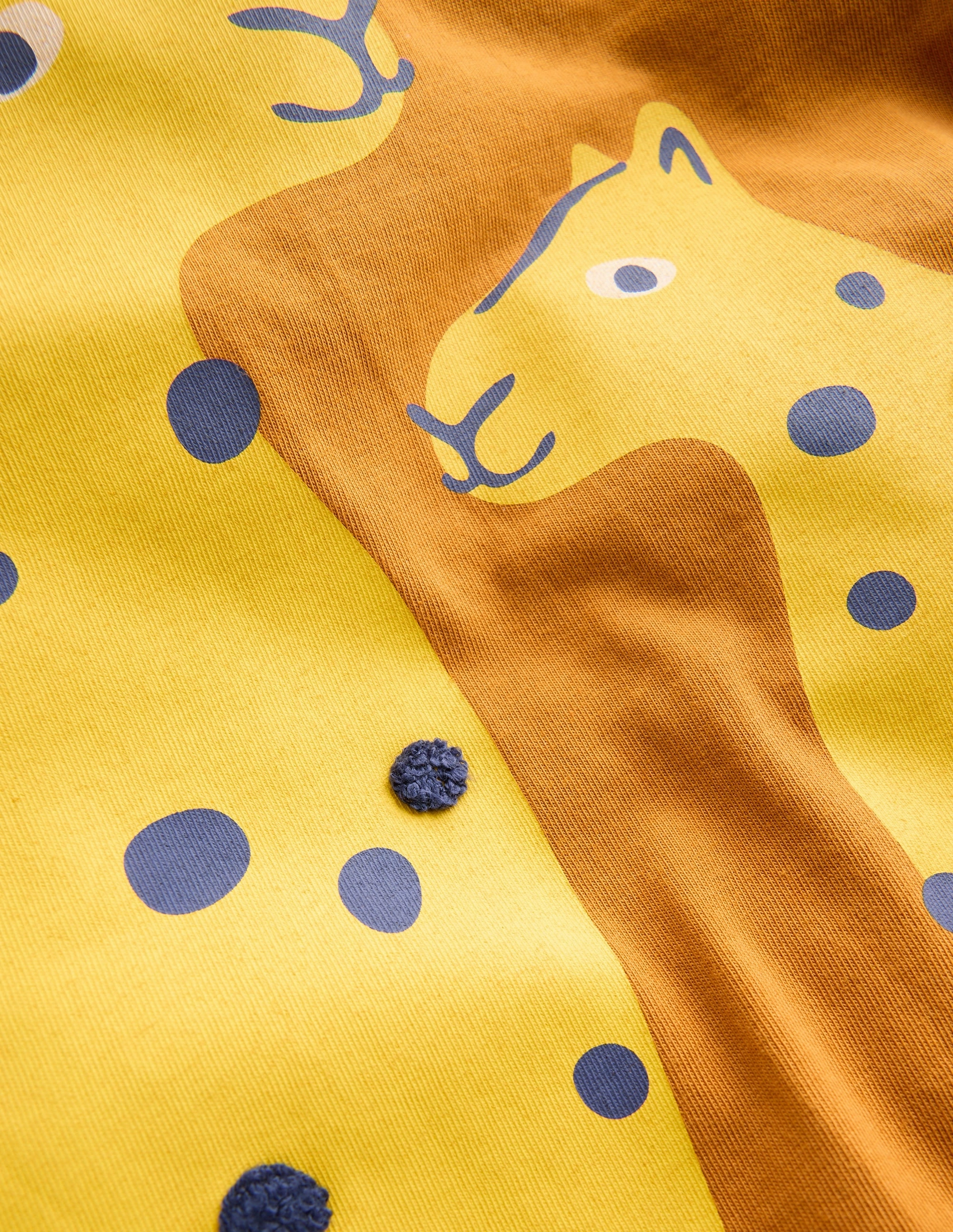 Breathable Waist Fun Graphic T-shirt-Cathay Spice Leopard