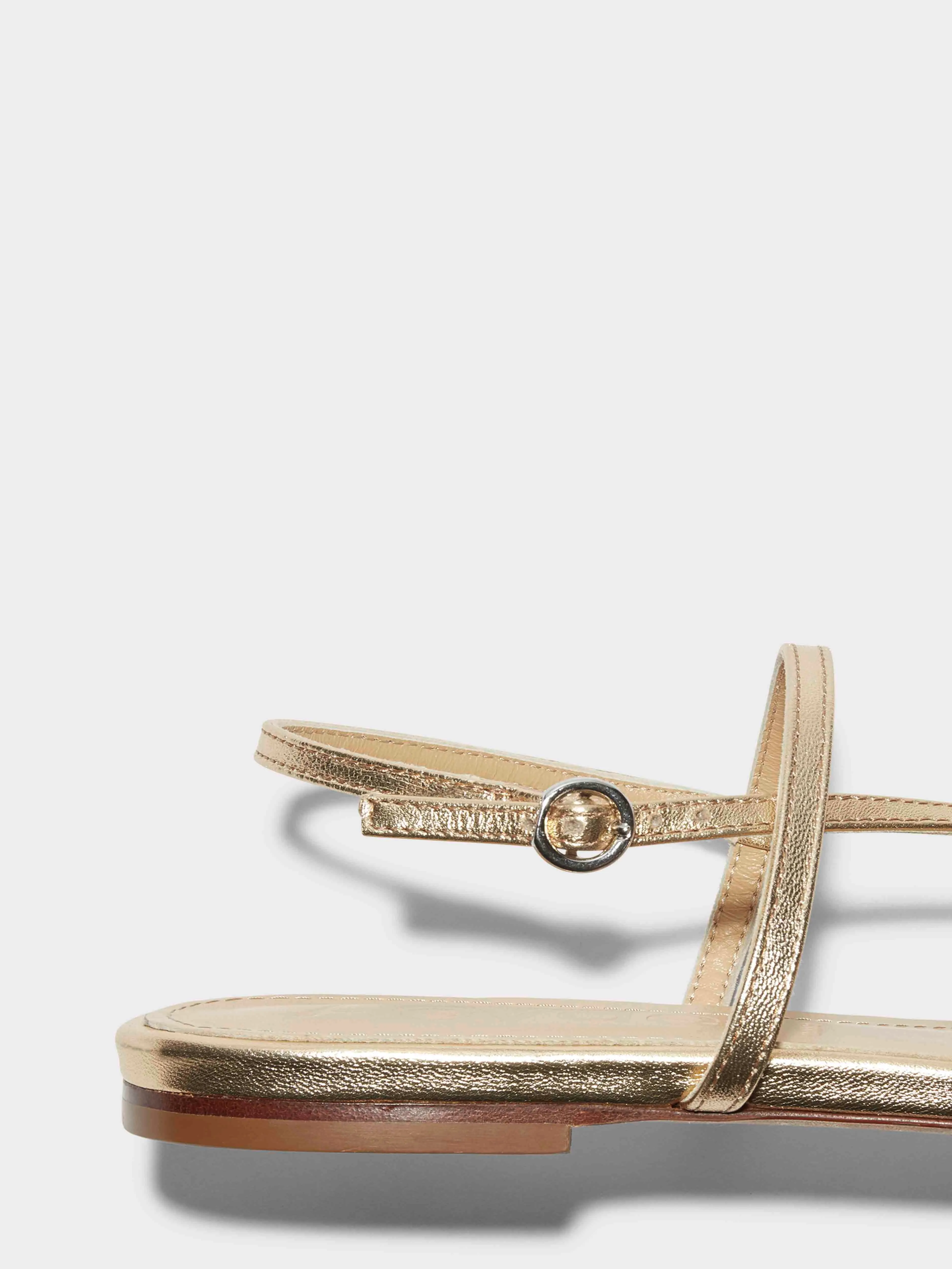 Chic Shoes Resort Mood Ella Leather Toe-Post Sandals