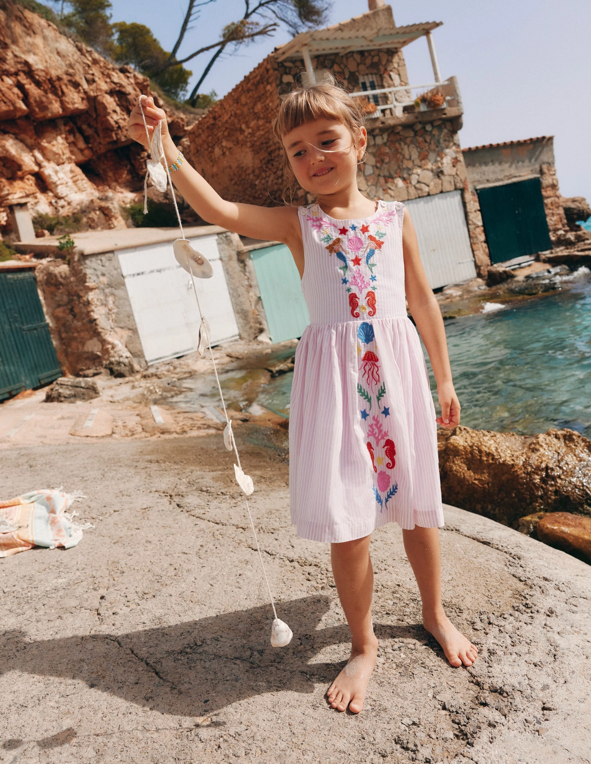 Harper Cross-Back Dress-Pink Mermaid Fashionable Style Warm Soft