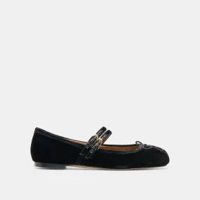 Village Glow Moon Glow GIBSEN BALLET FLATS NERO VELVET