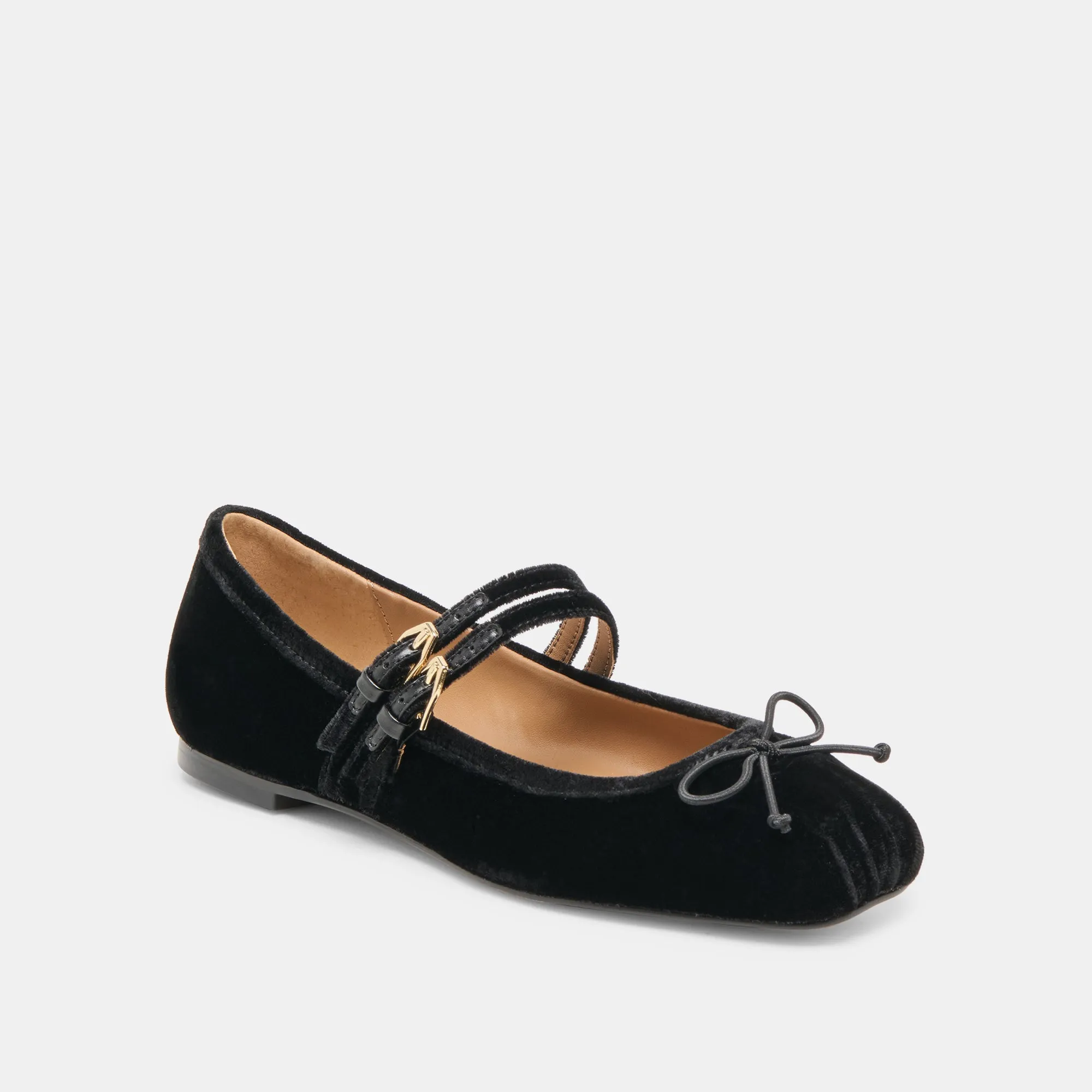 Chill Vibe Lightweight Outsole GIBSEN BALLET FLATS NERO VELVET