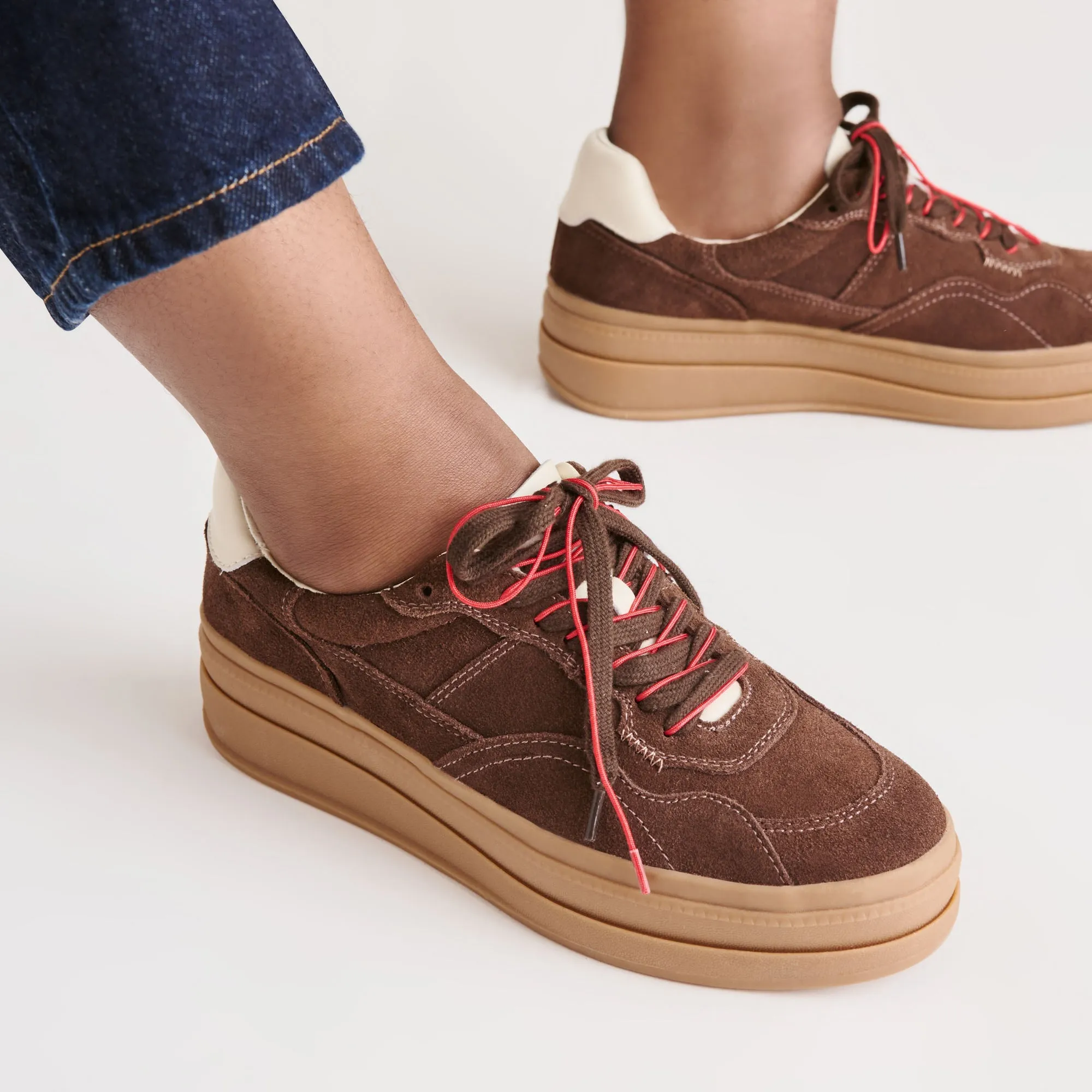 Elite Athlete Sculpted Design NAOMY H2O SNEAKERS DK BROWN SUEDE