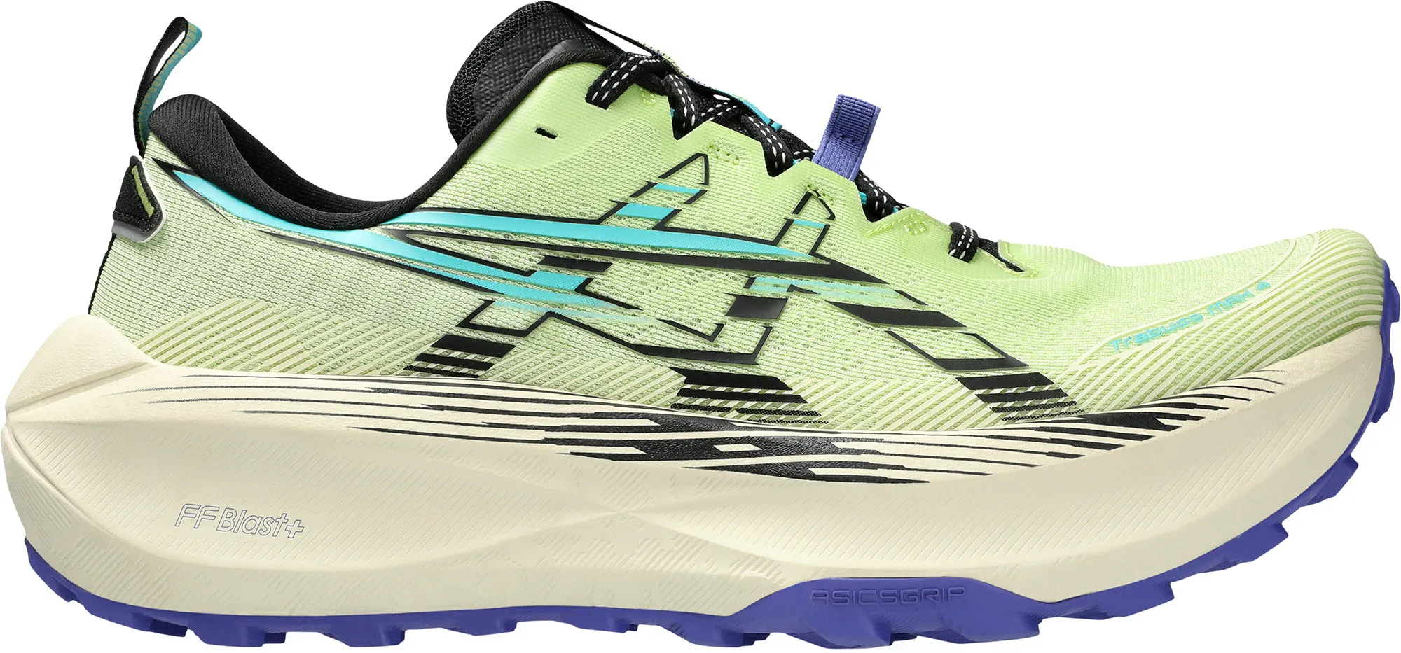 casual - walking shoes Foam Padded Collar Asics Trabuco Max 4 Mens Trail Running Shoes - Green
