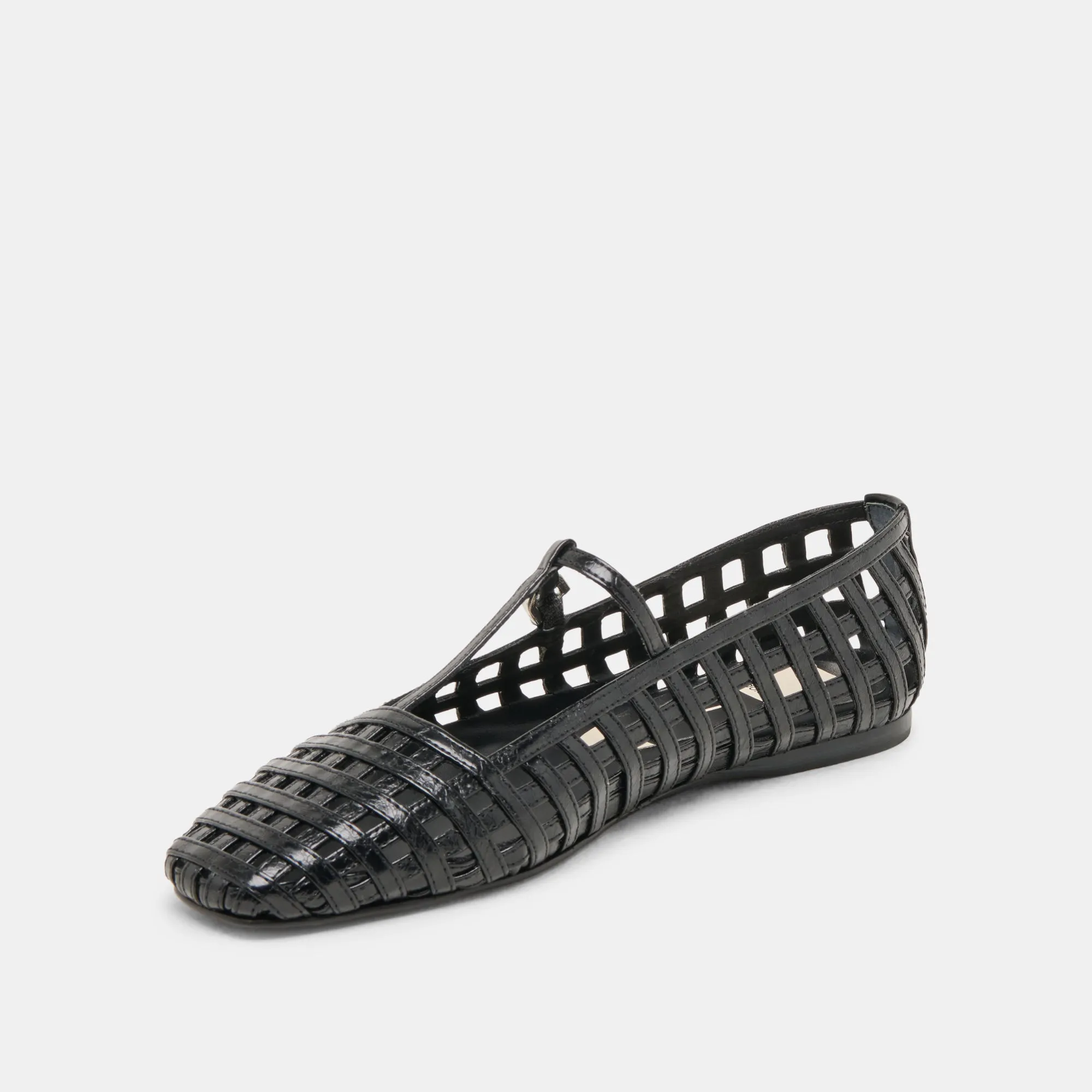 School Go Chic Flats RAINS BALLET FLATS BLACK STELLA