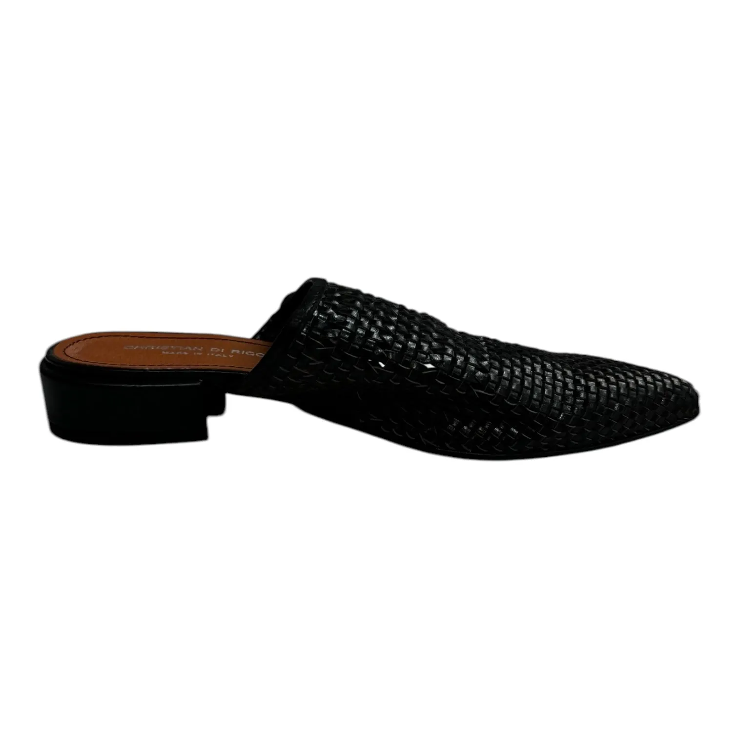 Elastic laces Shoes Flats By Christian Di Riccio In Black, Size: 9.5