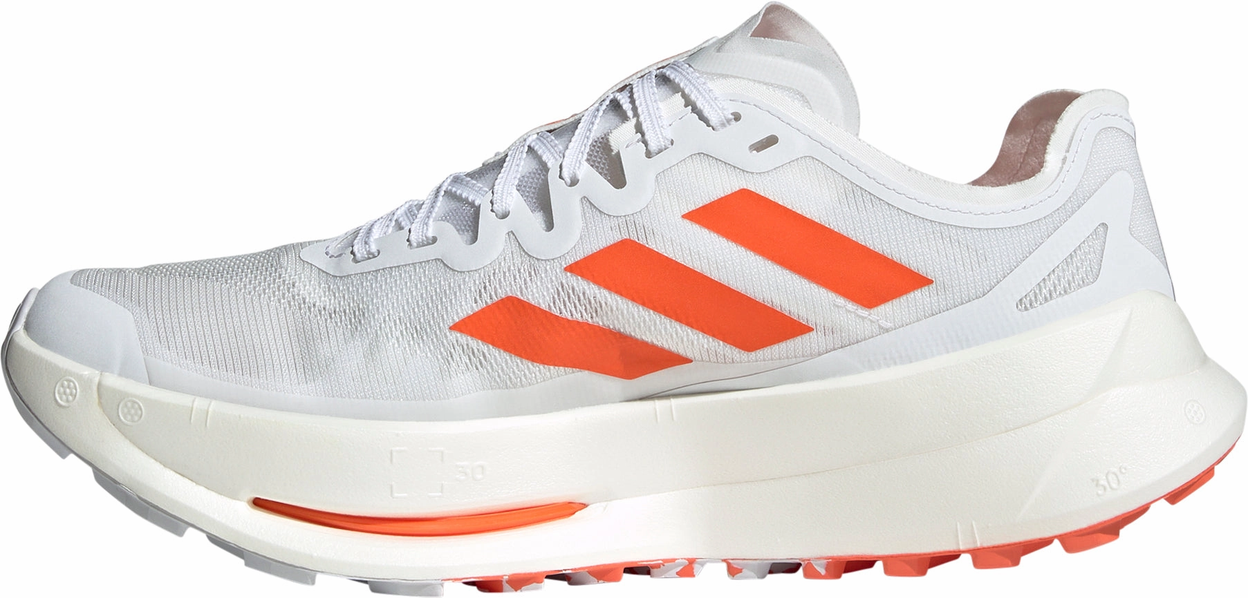 adidas Terrex Agravic Speed Ultra Mens Trail Running Shoes - White running in a community run shoes